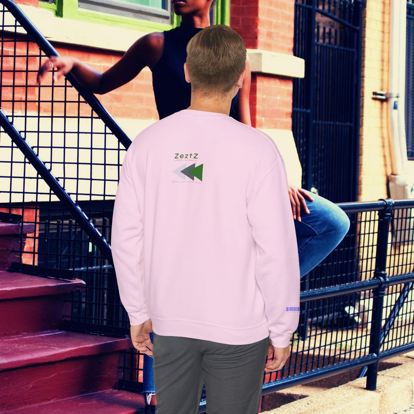 Unisex Heavy Blend™ Crewneck Sweatshirt_ N2+ Sports Series UHBCSS PT2WW008_ Limited Edition ‘Zeztz’ Brand Sports Elements by WesternWaves: