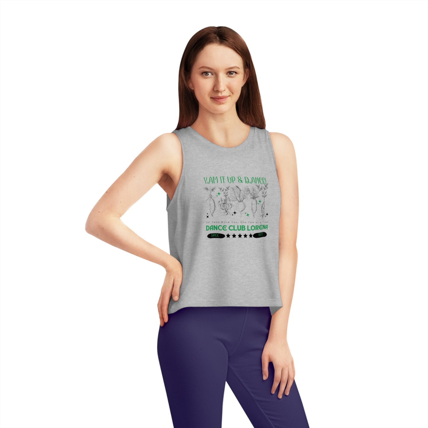 Women's Dancer Cropped Tank Tops_ N2+ Series WDCTT PT2WW009_ Ribbed Tank Top Stella Stanley 100% Organic Cotton_ Limited Edition Stella Stanley Tank Top by WesternWaves: