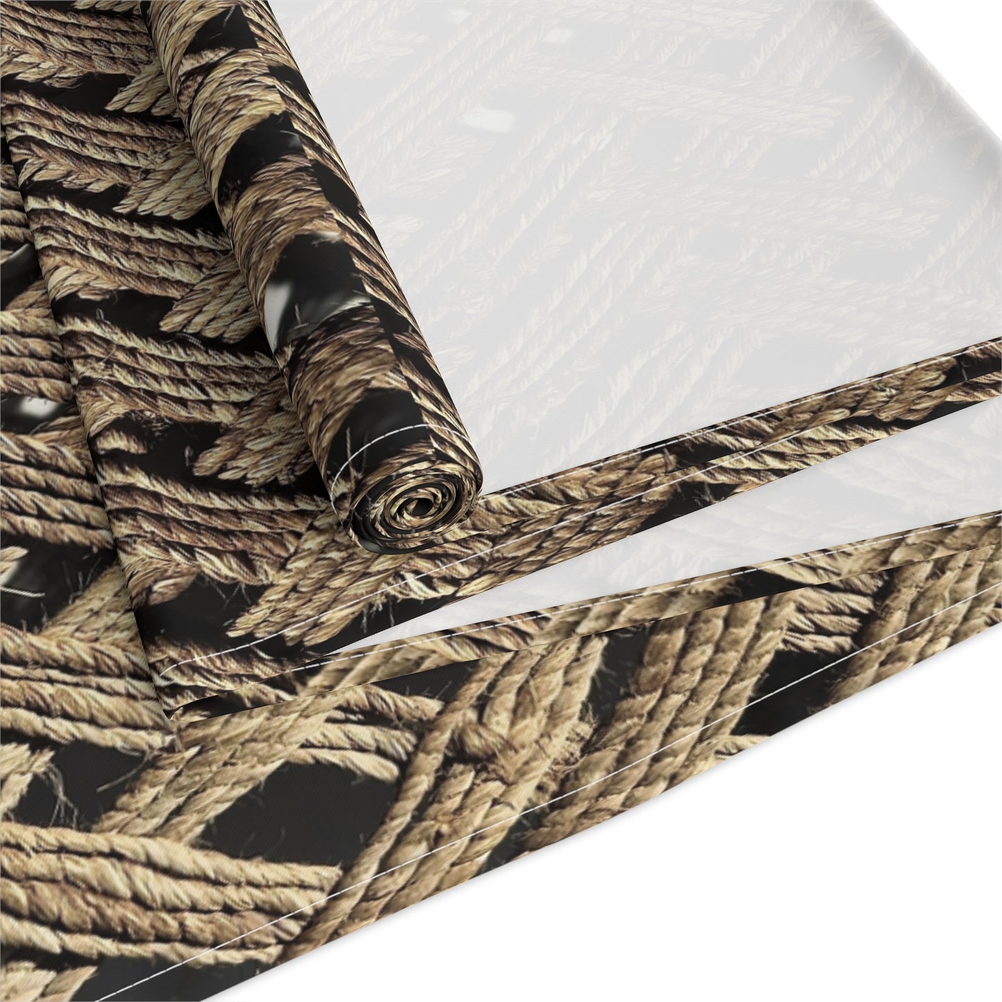Title: Table Runner (Cotton, Poly)_ Rustic Natural Weave Table Runner for Stylish Dining_ N7+ Series TRUNNER PT2WW005_ Limited Edition by WesternWaves_