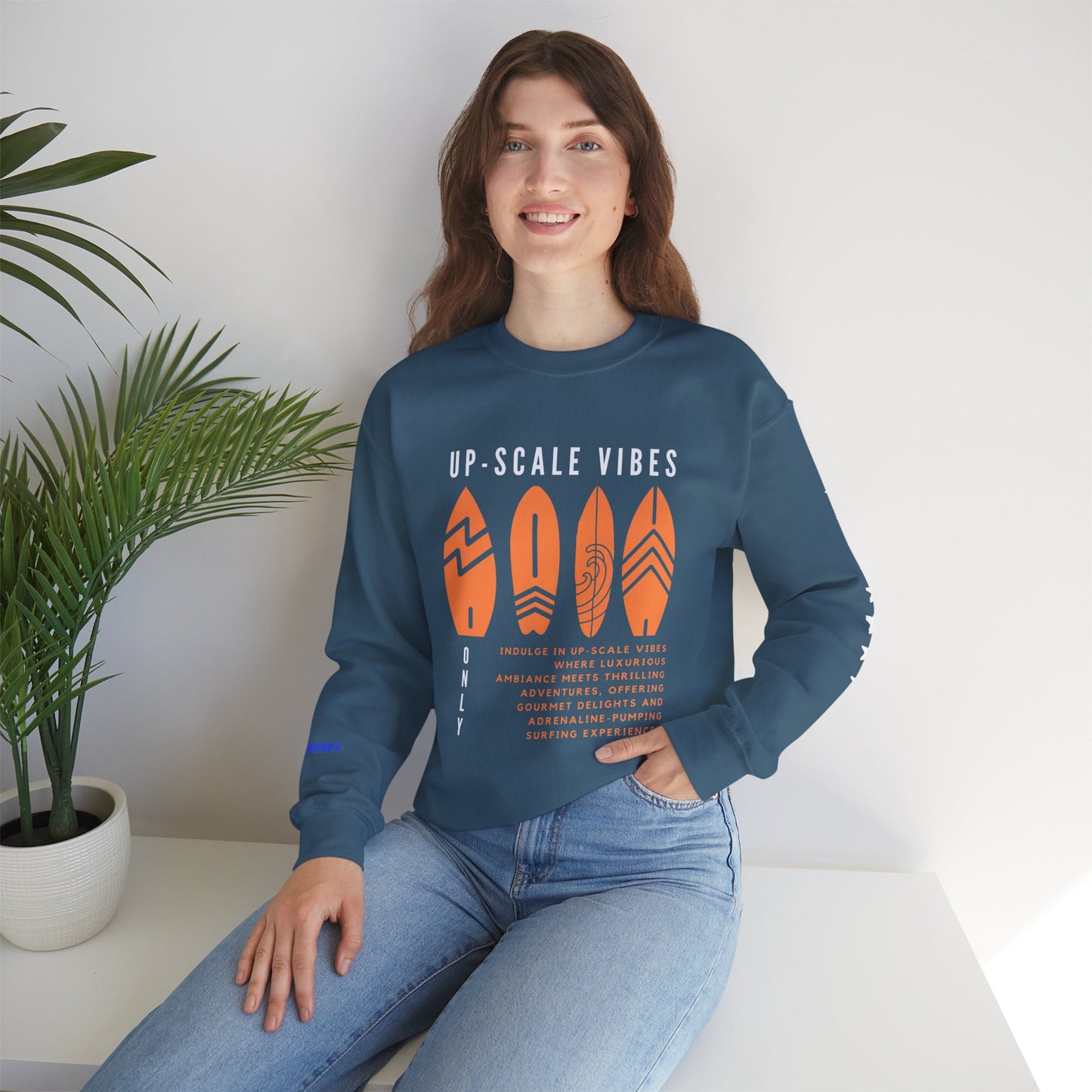 Unisex Heavy Blend™ Crewneck Sweatshirt_ N3+ Series UHBCSS PT2WW009_ Limited Edition Pure Luxury by WesternWaves: