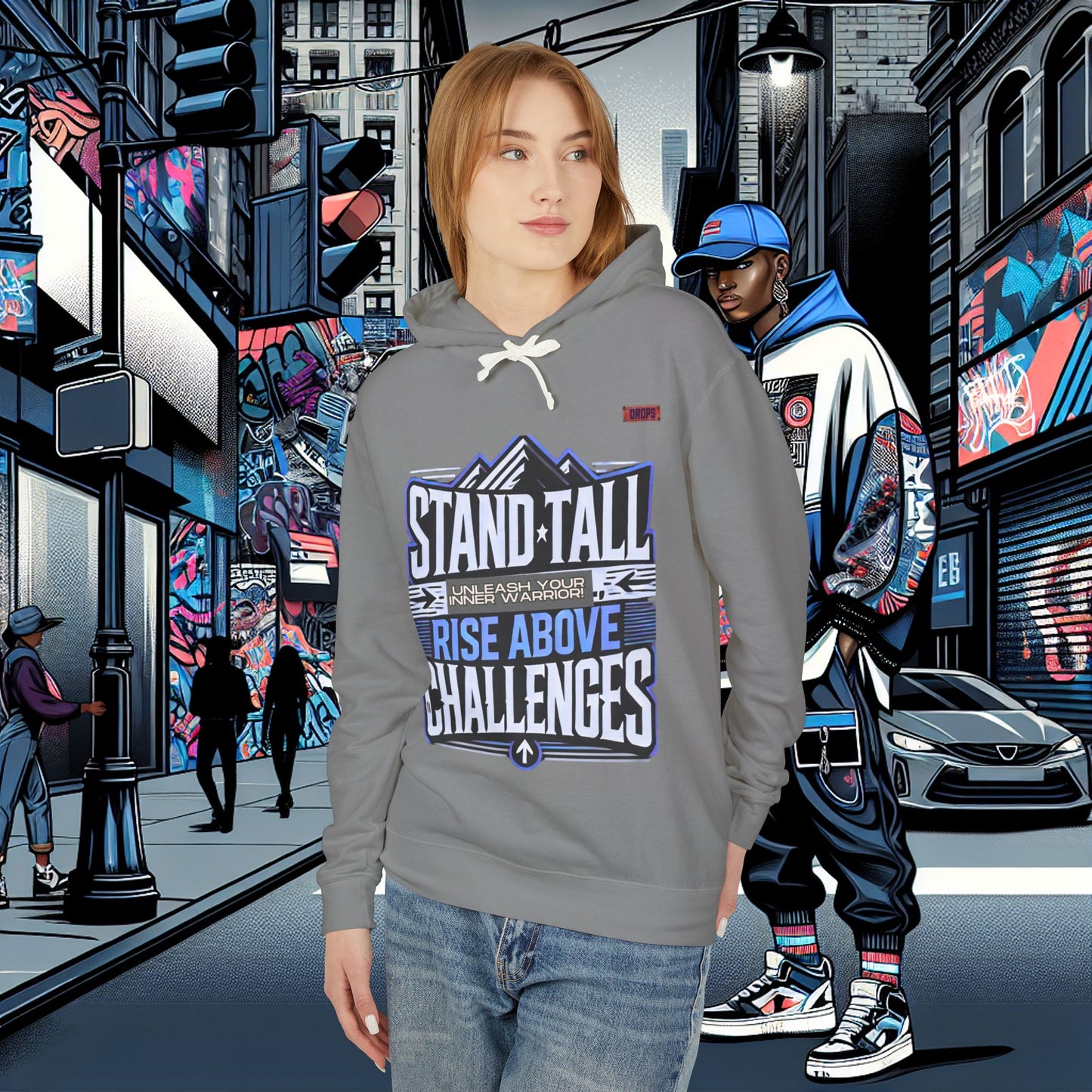 Unisex Lightweight Hooded Sweatshirt_ Series N8+ USMH PT2WW001_ UWDP003A_ Limited Edition Inner Warrior Apparel by WesternWaves: