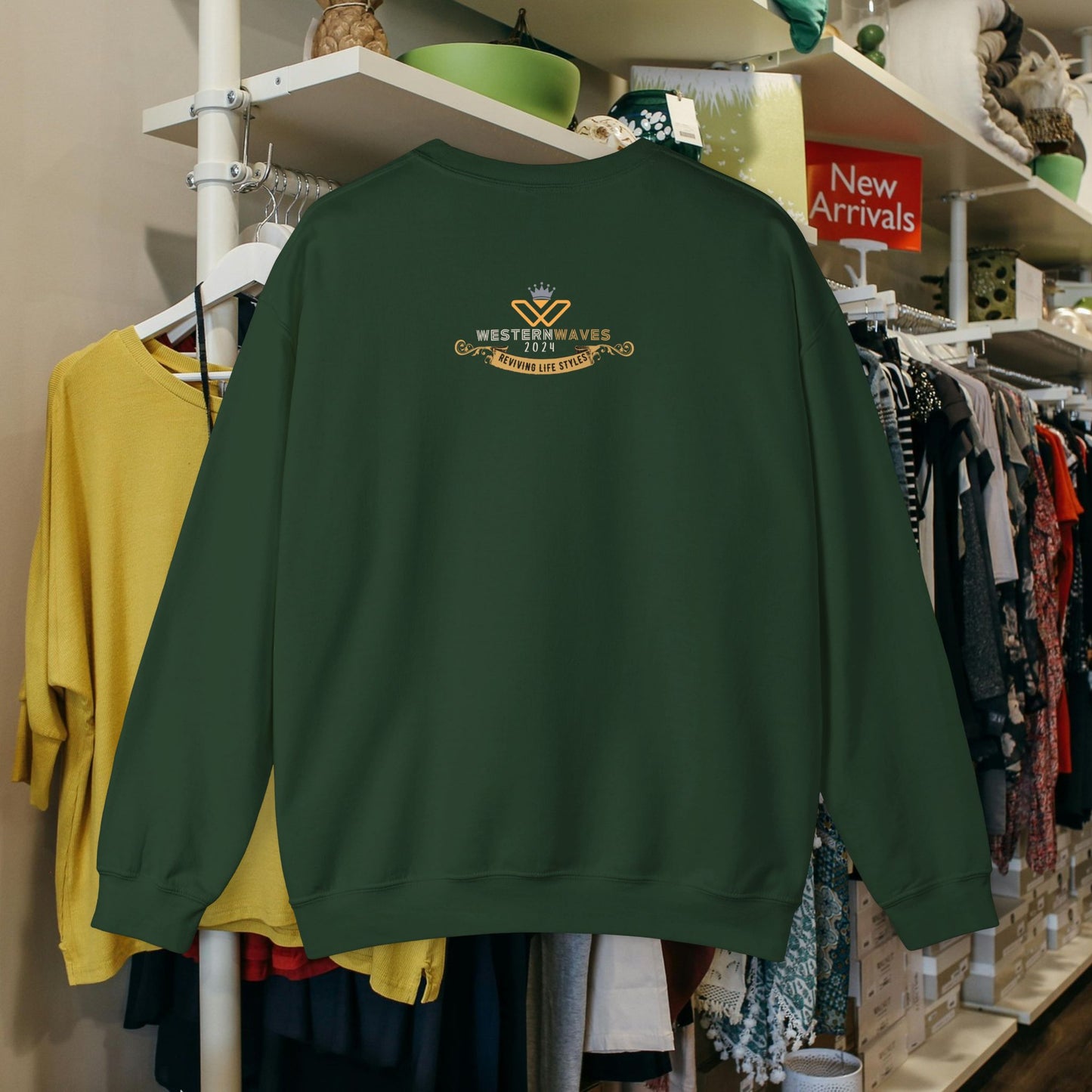 Unisex Heavy Blend™ Crewneck Sweatshirt_ N2+ Series UHBCSS PT2WW024_ Limited Edition Pure Luxury for Every Occasion by WesternWaves: