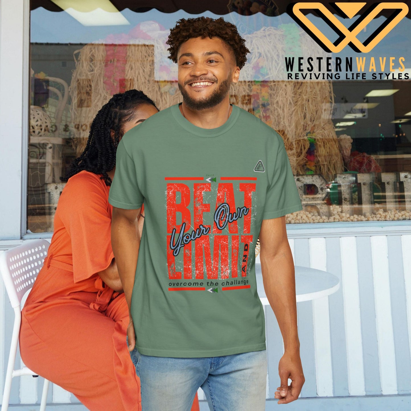Unisex Garment-Dyed T-shirt_ N2 Series USGDTS PT2WW002_ Comfort Colors 1717_ WesternWaves Limited Edition: