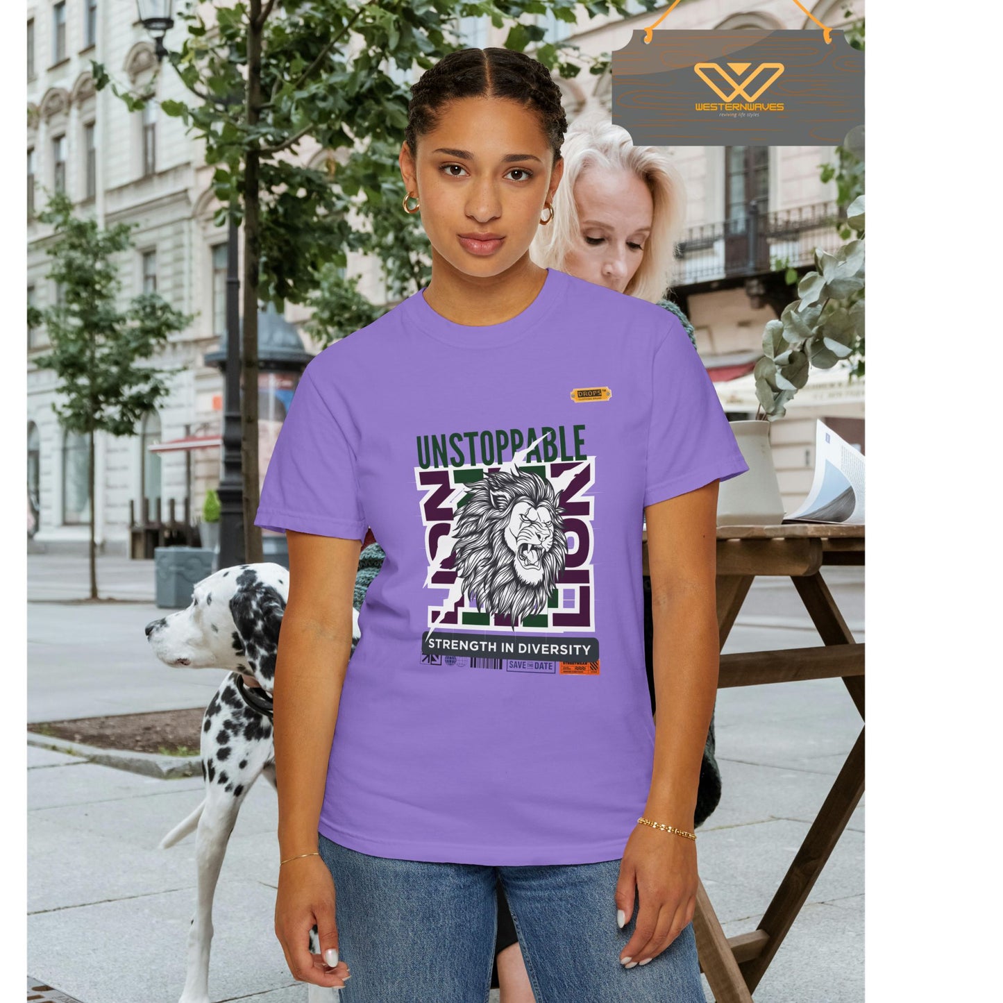 Unisex Garment-Dyed T-Shirt_ 26 June 2025_ Limited Edition Strength in Diversity by WesternWaves:
