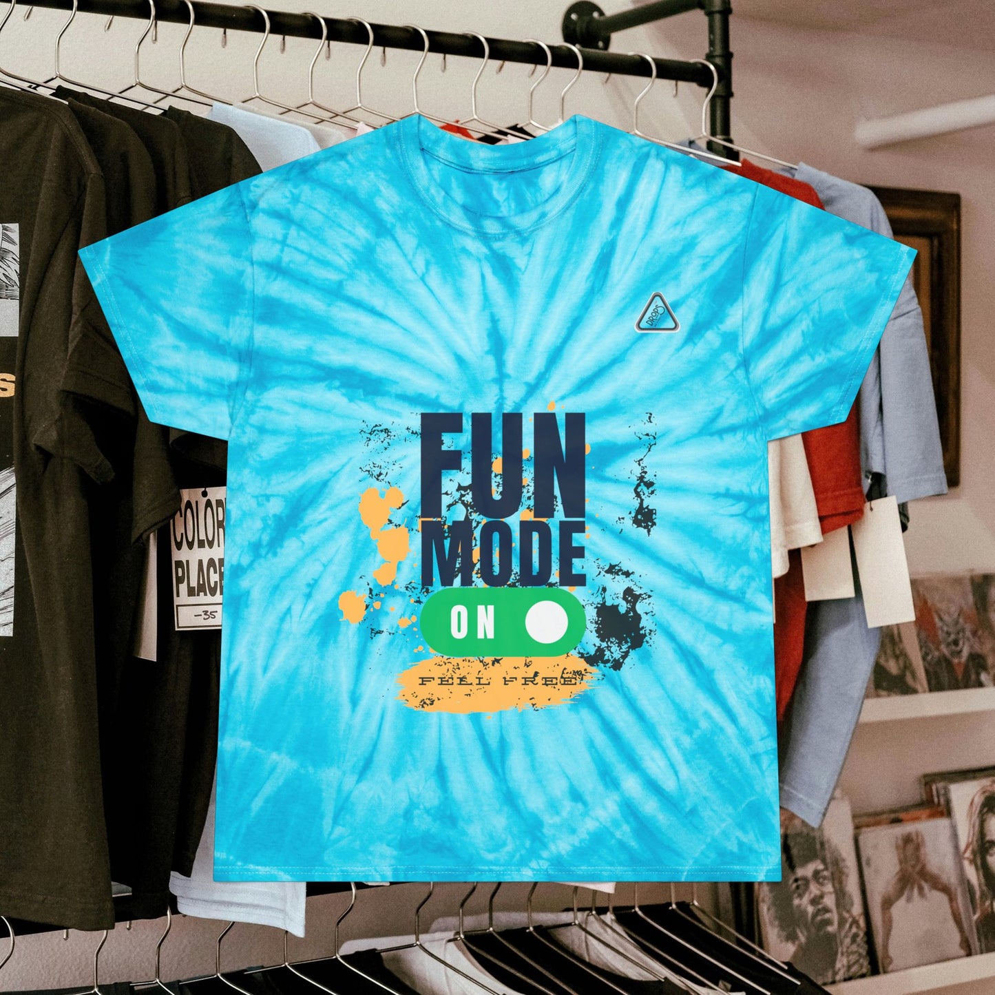 Tie-Dye Tee, Cyclone_ N2 Series T&DTEE PT2WW002_ Retro Style Limited Edition by WesternWaves: