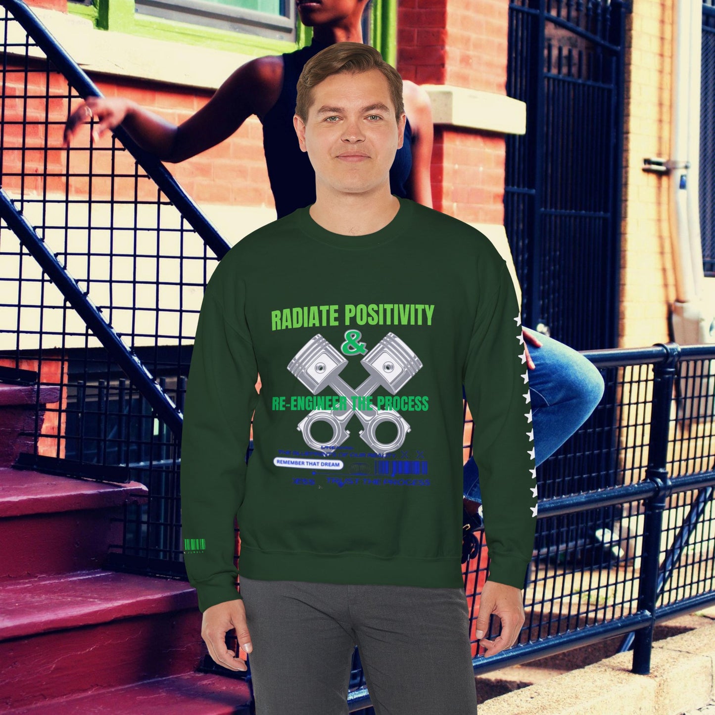 Unisex Heavy Blend™ Crewneck Sweatshirt_ N3+ Series UHBCSS PT2WW006_ Limited Edition Pure Luxury By WesternWaves:
