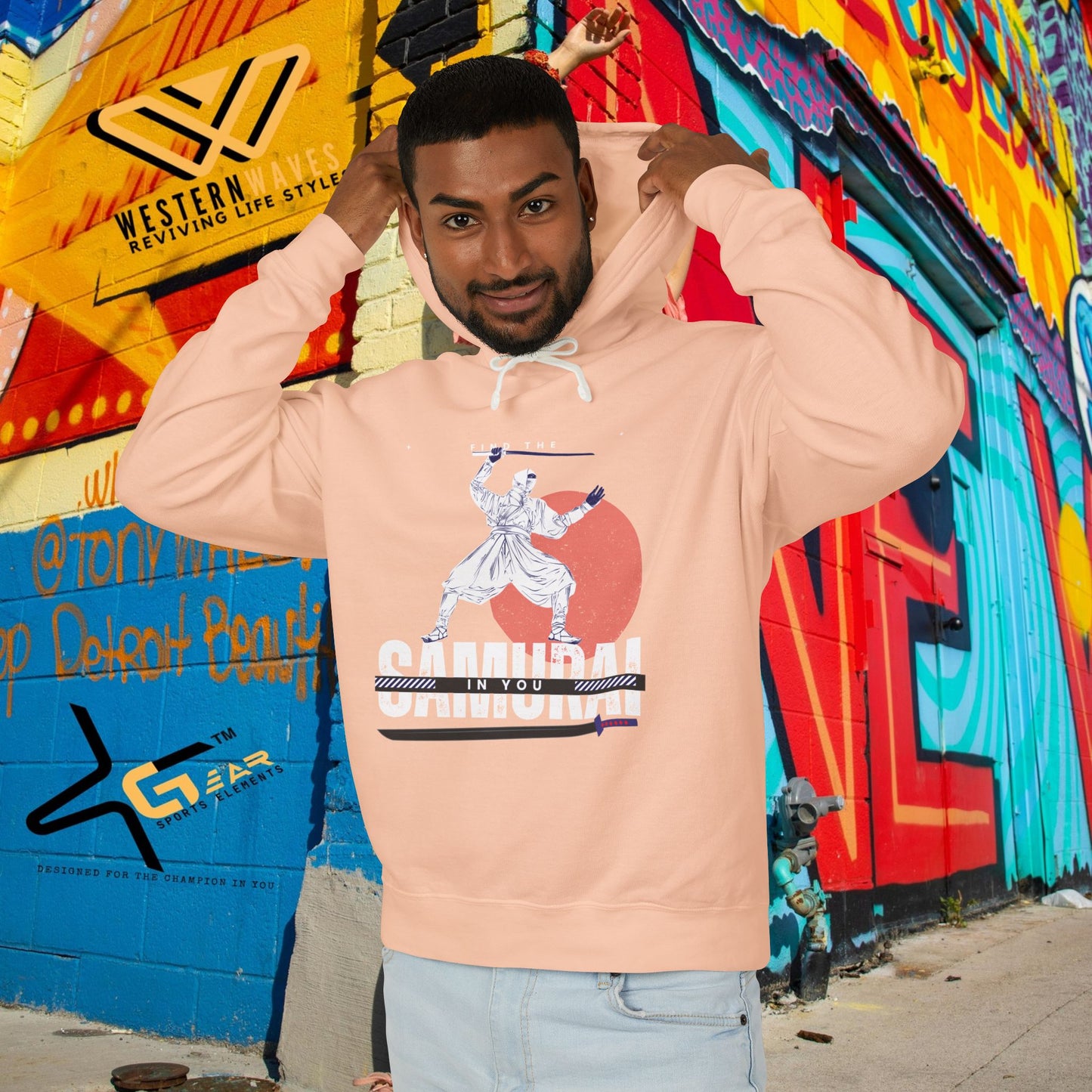 Unisex Lightweight Hooded Sweatshirt – N2+ Series USLWHSS PT2WW008_ Limited Edition Crafted Comfort by WesternWaves: