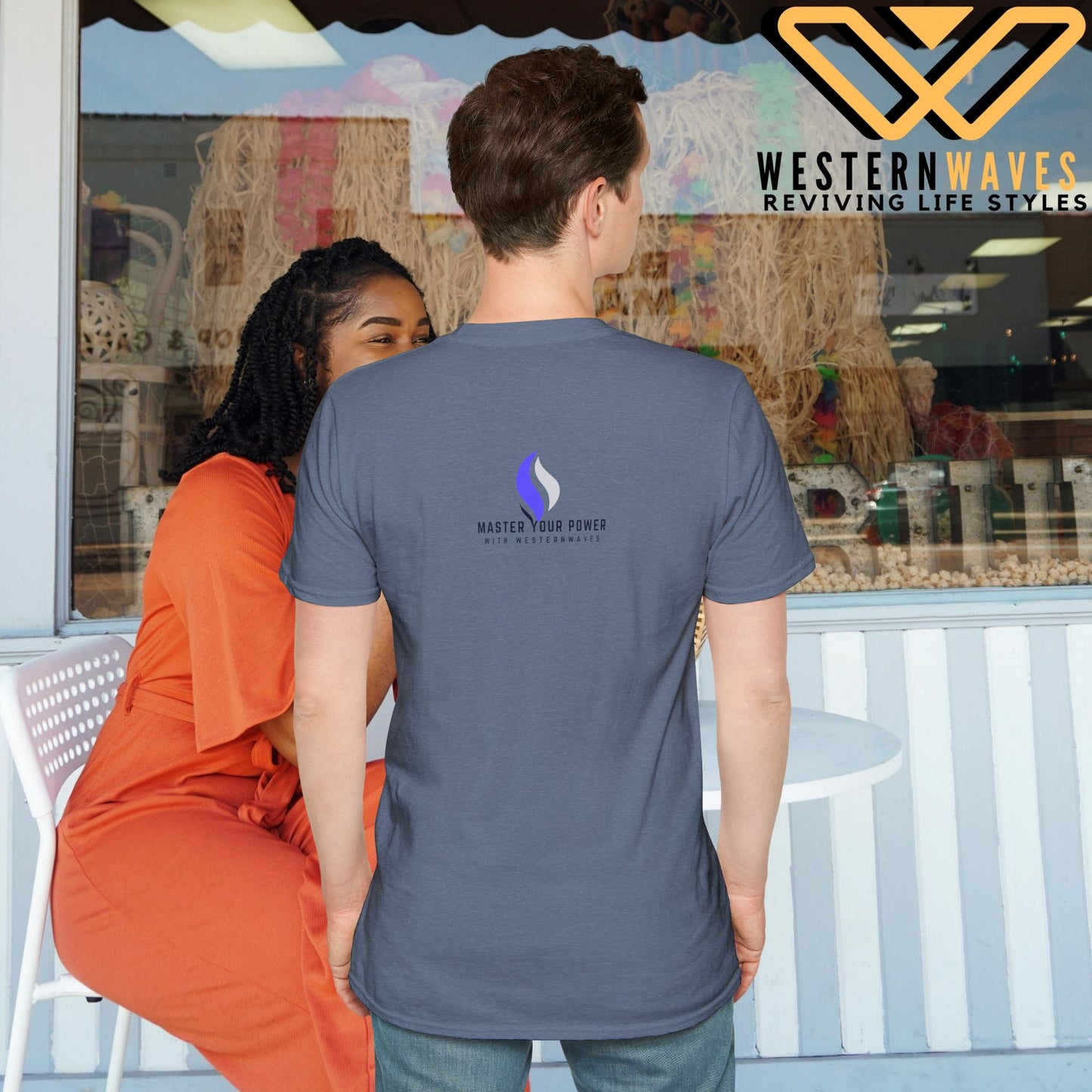Unisex Softstyle T-Shirt_ N2+ Series USSTS FT2WW003_ Redefines Relaxation Limited Edition by WesternWaves: