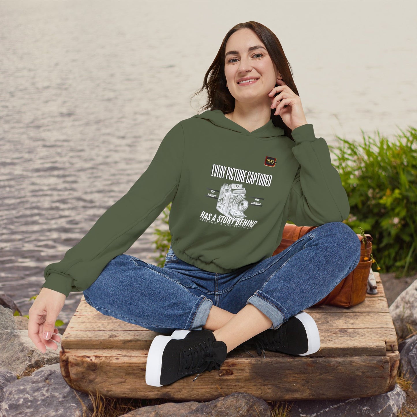 Cinched Bottom Hoodie_ N7 Series CBHOODIE PT2WW001_ Limited Edition Stylish & Inspirational Hoodie by WesternWaves: