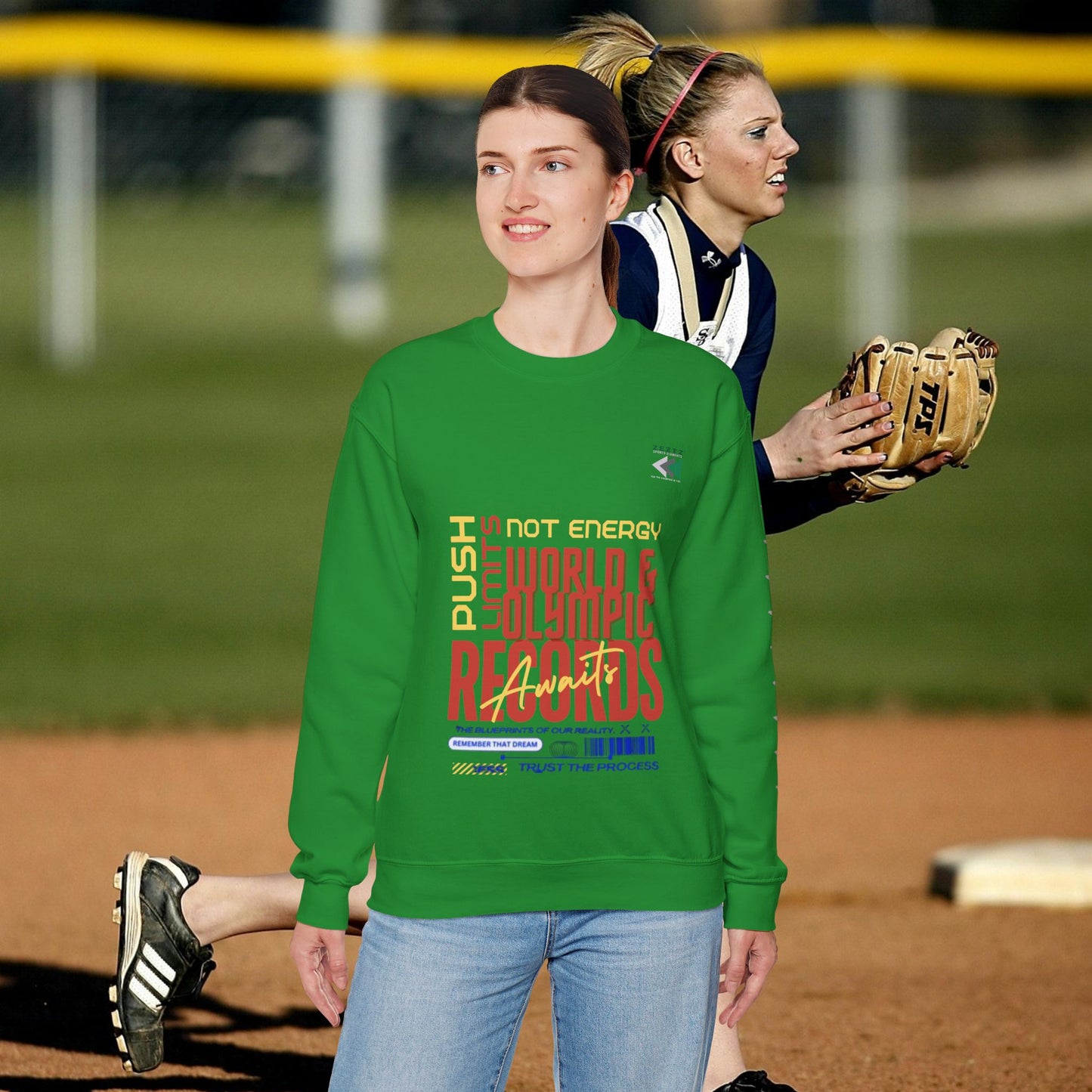 Unisex Heavy Blend™ Crewneck Sweatshirt_ N2 Sports Series UHBCSS PT2WW006_ Limited Edition ‘Zeztz’ Brand Sports Elements by WesternWaves: