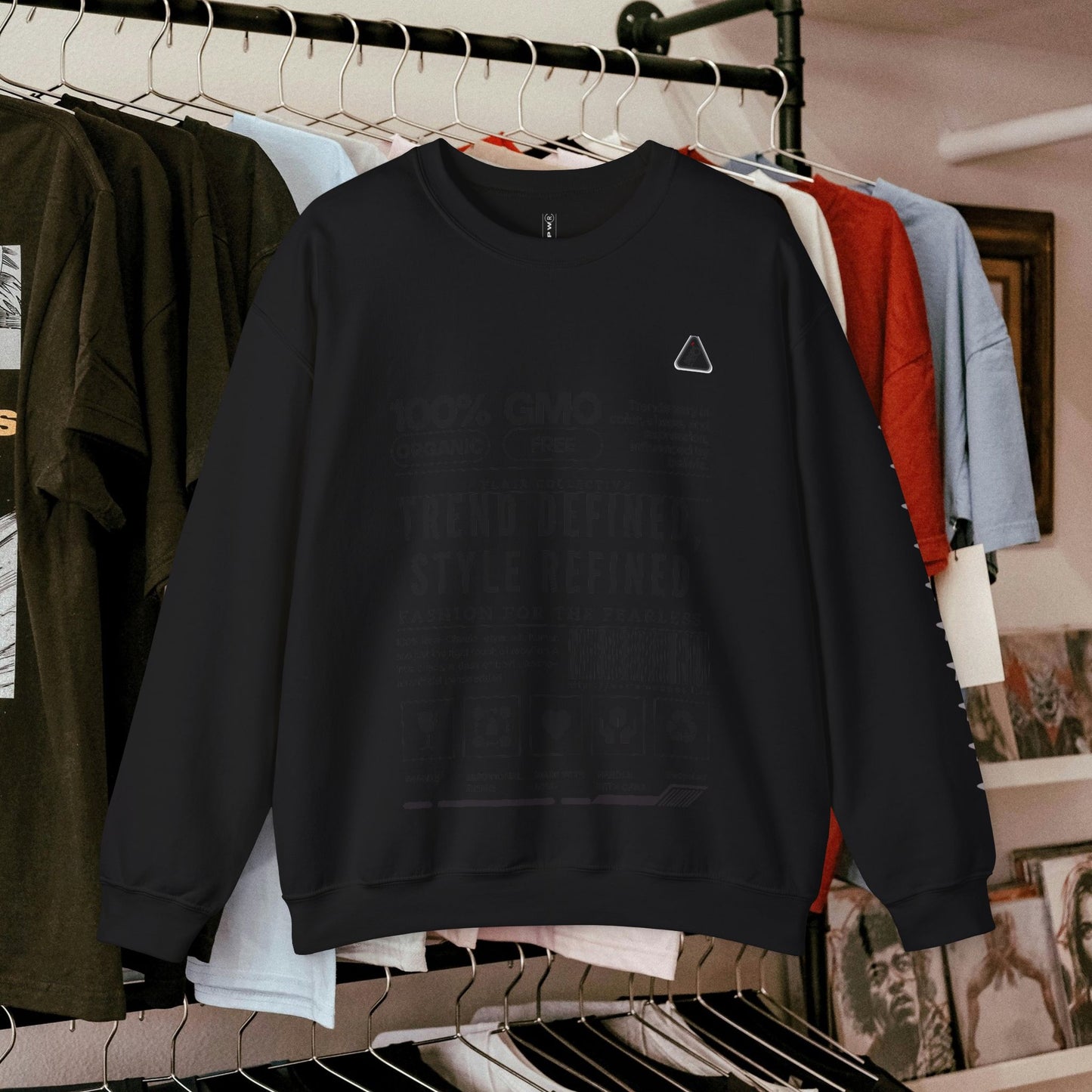 Unisex Heavy Blend™ Crewneck Sweatshirt_ N2 Series SPW UHBCSS PT2WW003_ Limited Edition 'DROPS' Brand Raw Classics by WesternWaves: