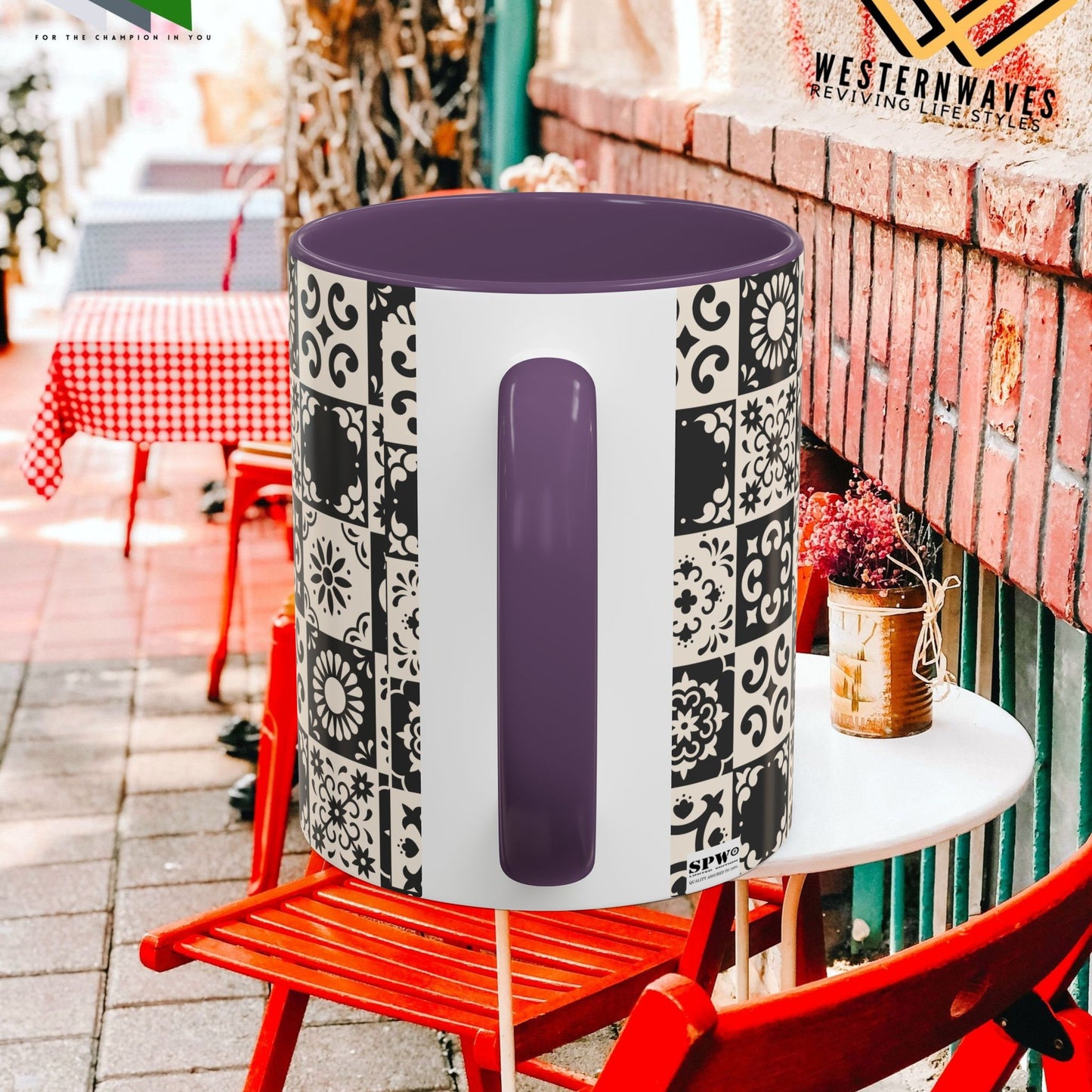 Accent Coffee Mug (11, 15oz)_ N+ Series ACMUG PT2WW004_ Limited Edition Mug by WesternWaves