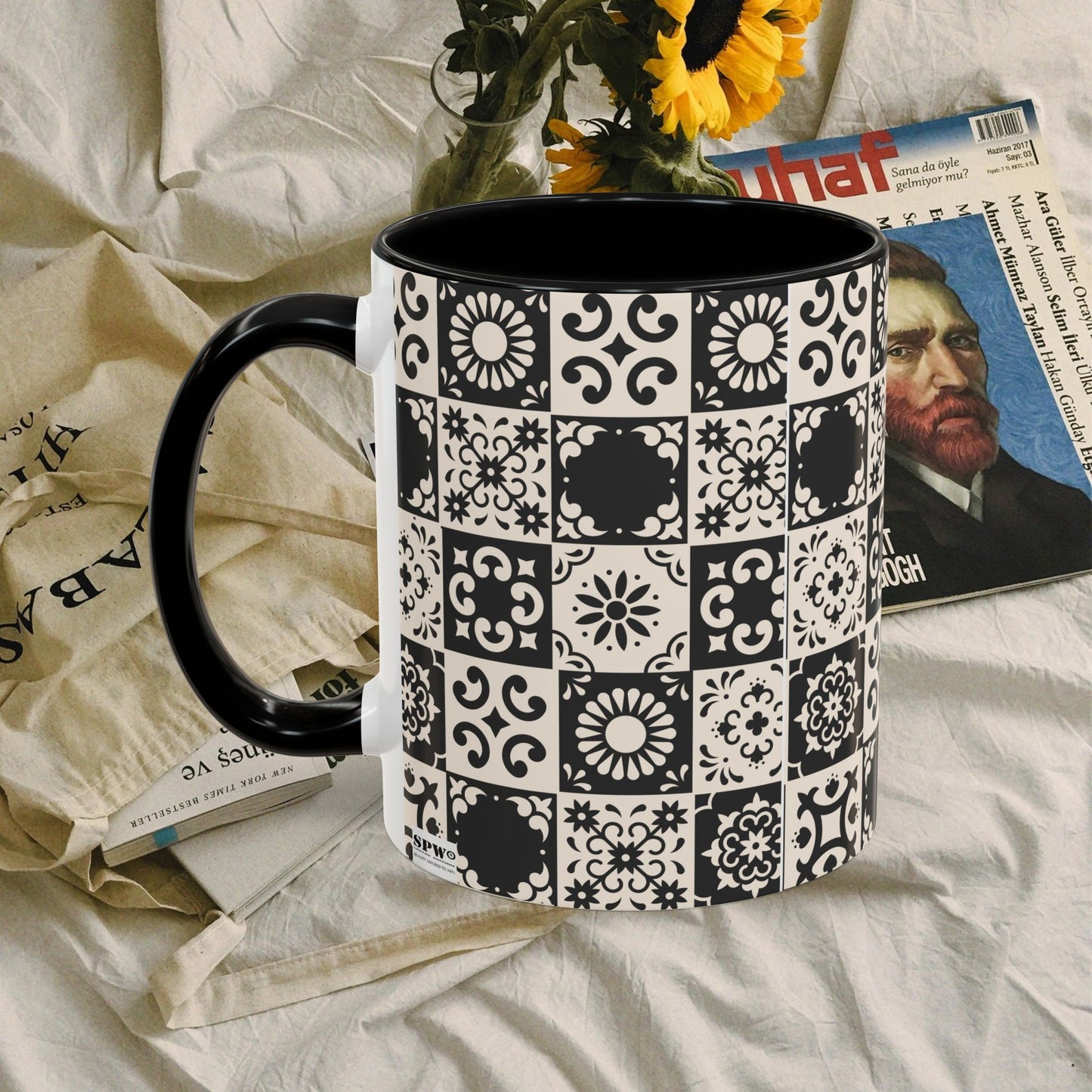 Accent Coffee Mug (11, 15oz)_ N+ Series ACMUG PT2WW004_ Limited Edition Mug by WesternWaves