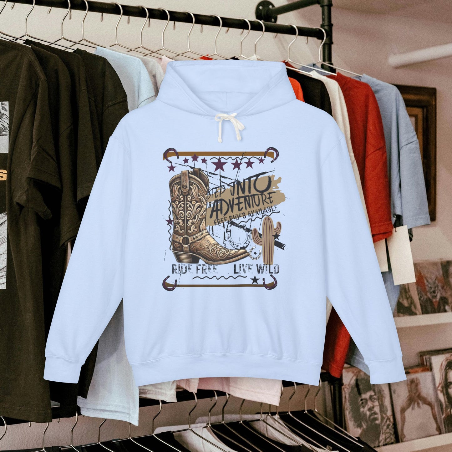 Unisex Lightweight Hooded Sweatshirt – N2+ Series SLWHSS PT2WW006_ Limited Edition Crafted Comfort by WesternWaves: