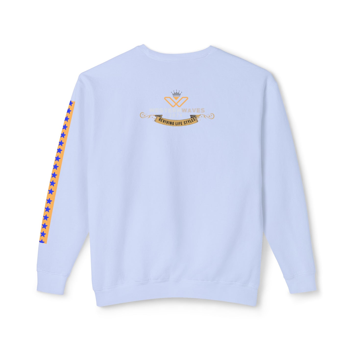 Unisex Lightweight Crewneck Sweatshirt_ N2+ Series ULWCSS PT2WW003_ Limited Edition Unparalleled Quality by WesternWaves: