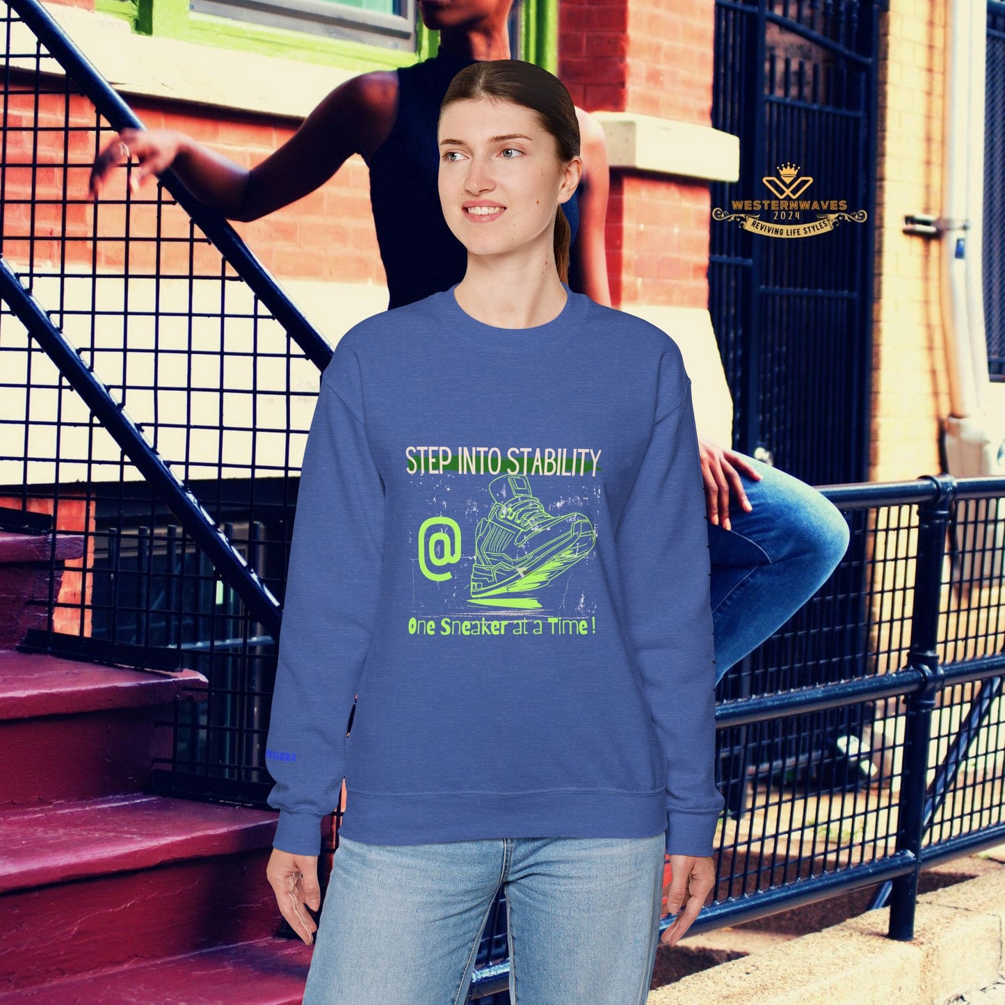 Unisex Heavy Blend™ Crewneck Sweatshirt_ N3+ Series UHBCSS PT2WW032_ Limited Edition Pure Luxury By WesternWaves: