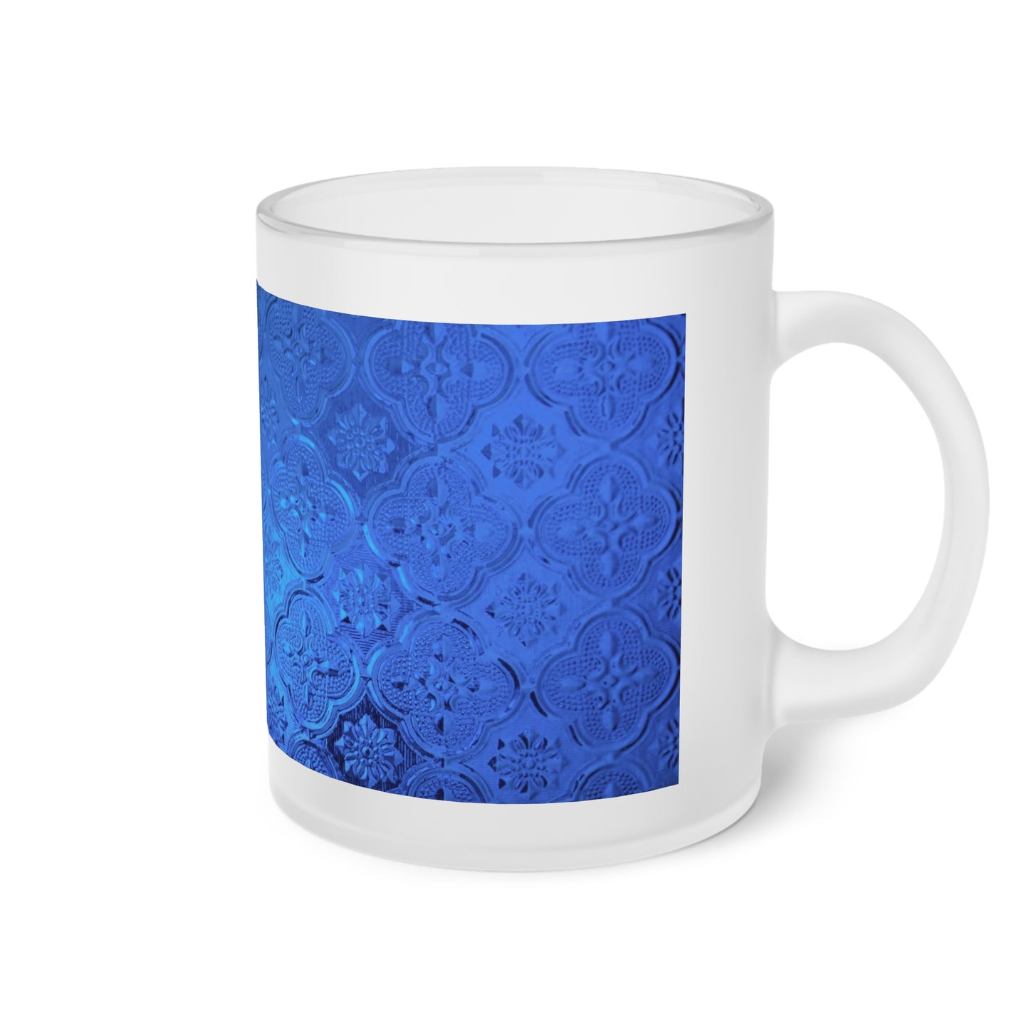 Frosted Glass Mug_ N2+ Series FGM PT2WW002_ Limited Edition Whimsical Dreams" Frosted Glass Mug by WesternWaves: