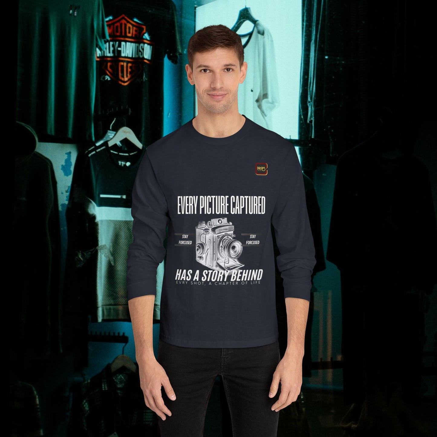 Unisex Classic Long Sleeve T-Shirt_ N2 Series CLSTS PT2WW001_ Limited Edition 100% US Cotton product by WesternWaves: