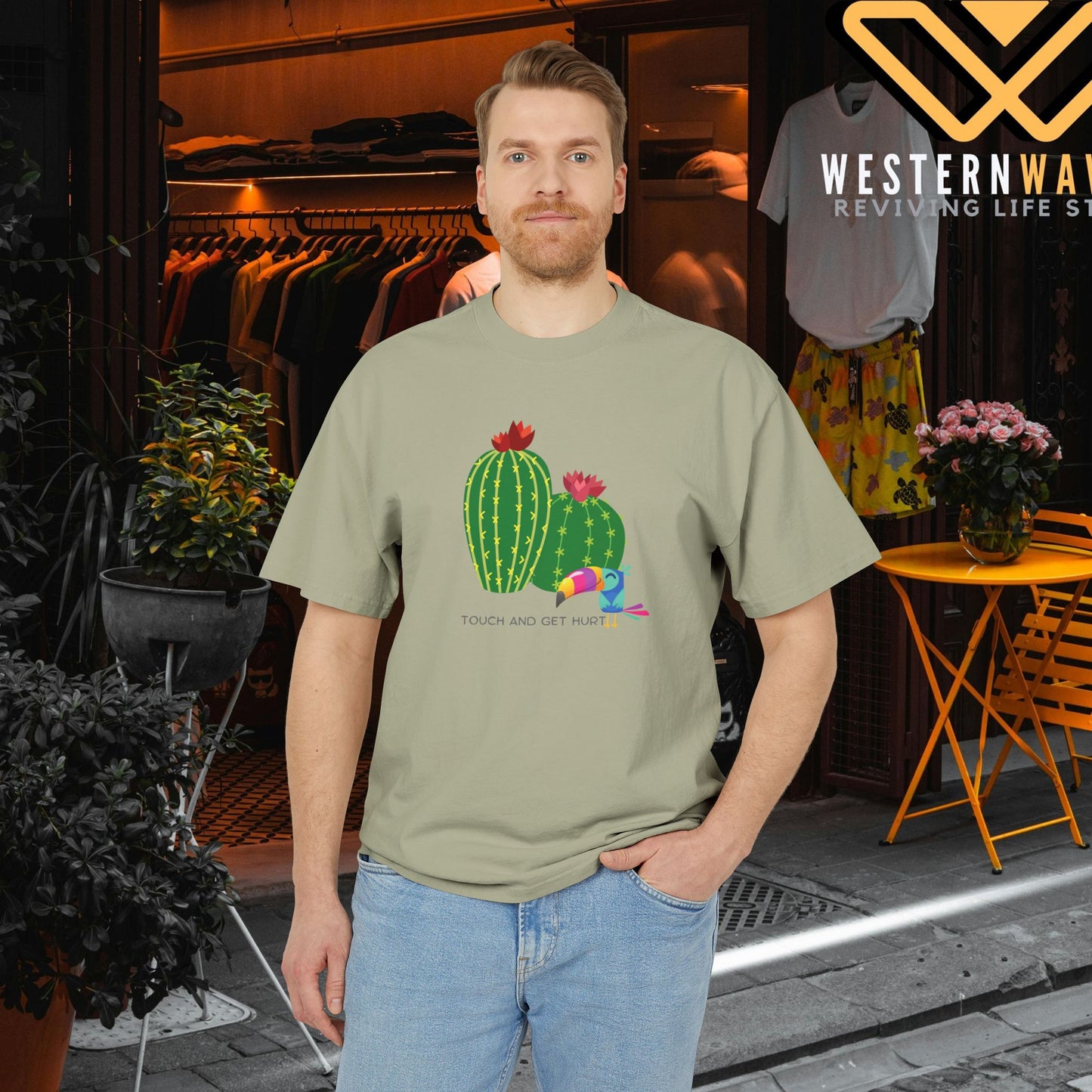 Unisex Heavy Faded Tee_ N3+ Series USHFTEE PT2WW005_ Vintage Vibes Limited Edition Tee by WesternWaves: