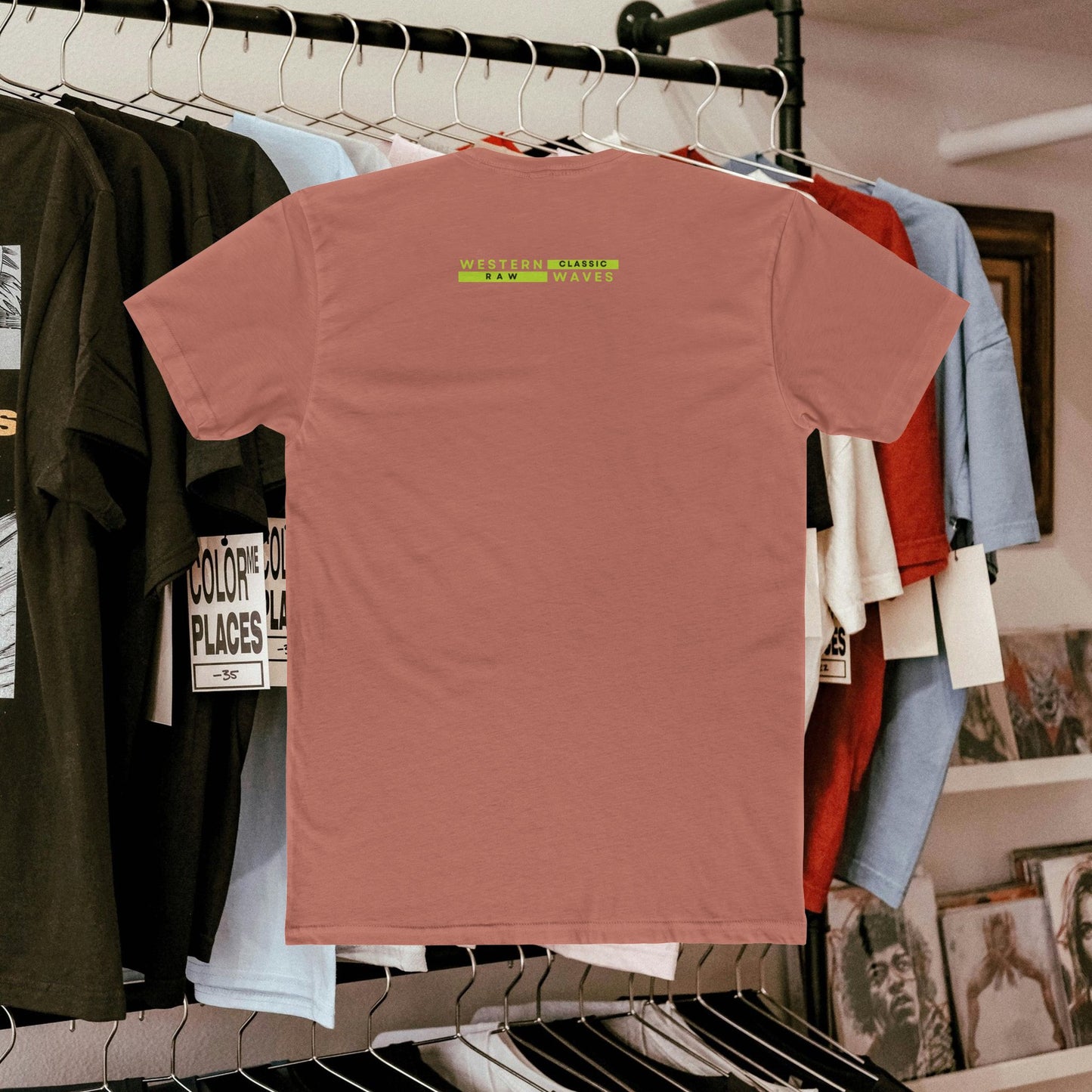 Unisex Cotton Crew Tee_ N3+ Series USCCTEE PT2WW004_ Limited Edition Workout & Everyday Routine Pleasure by WestenWaves: