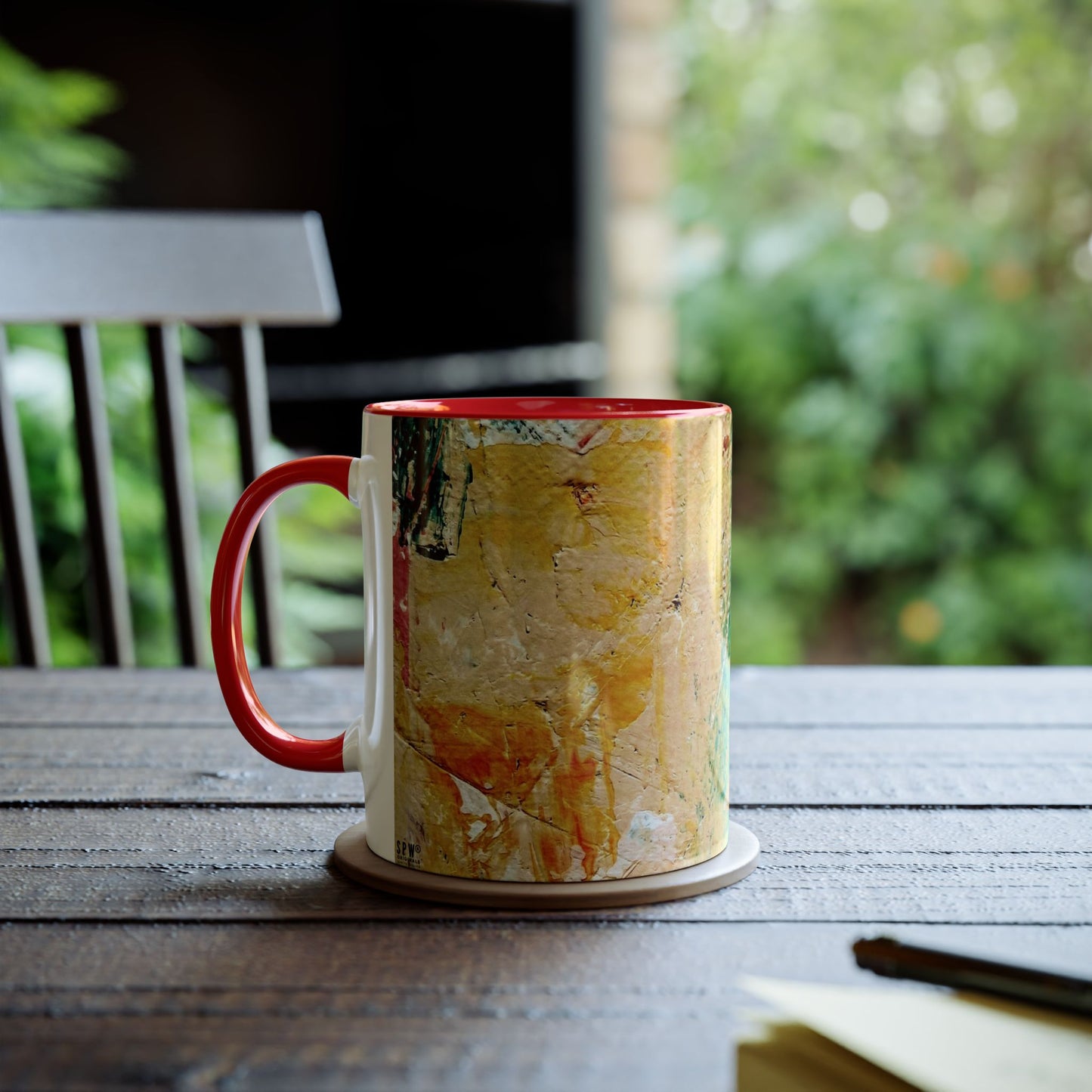 Two-Tone Coffee Mugs, 11oz_ N2+ Series TTCM11OZ PT2WW001_ Limited Edition by SPW of WesternWaves: