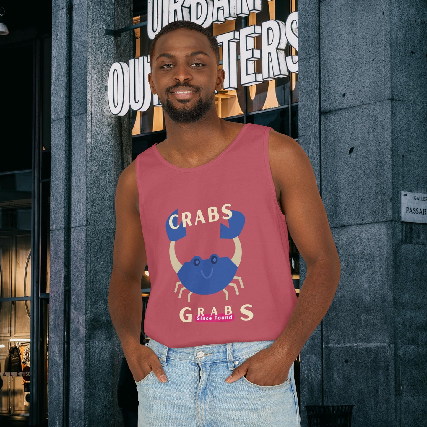 Unisex Garment-Dyed Tank Top_ N2+ Series USGDTT PT2WW013_ Limited Edition Comfort & Style by WesternWaves: