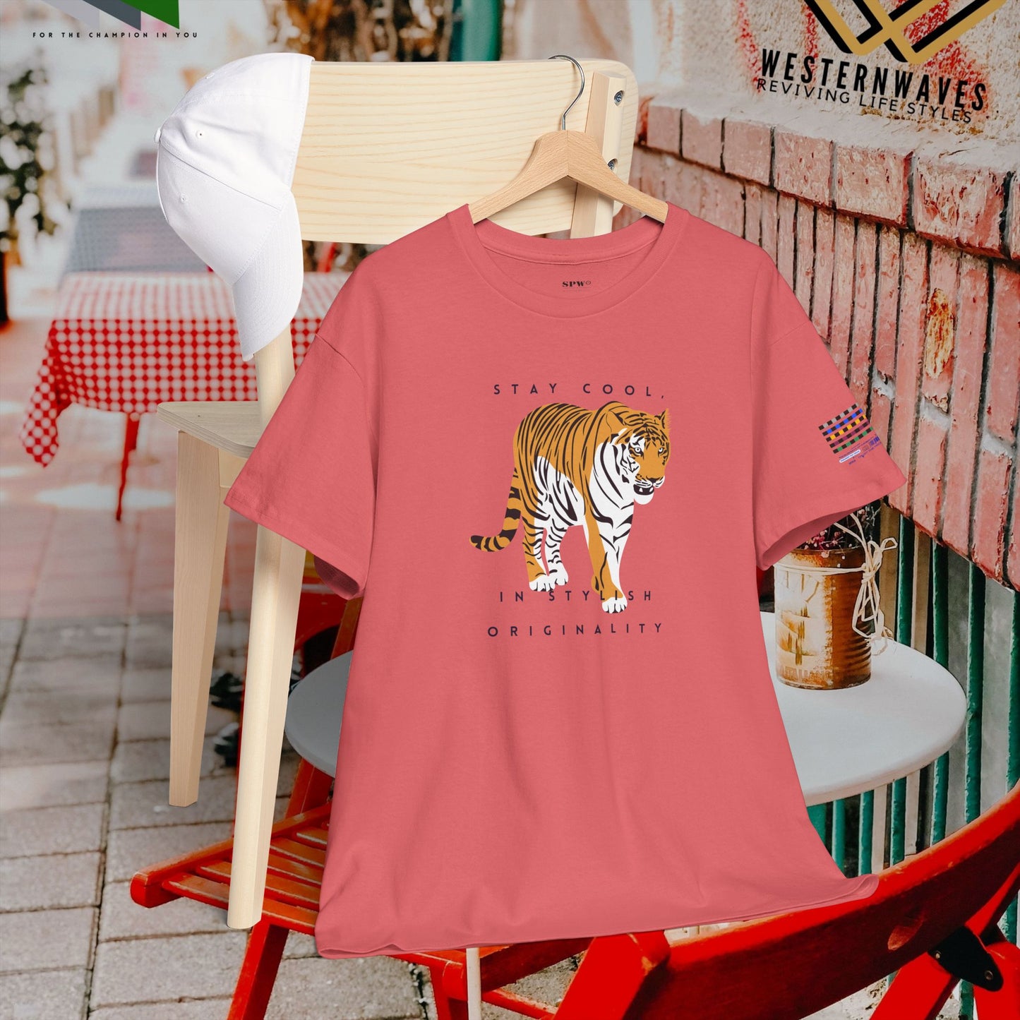 Unisex Heavy Cotton Tee_ Crafted from premium 100% cotton_ N+ Series UHCT PT2WV011_ Limited Edition by WesternWaves: