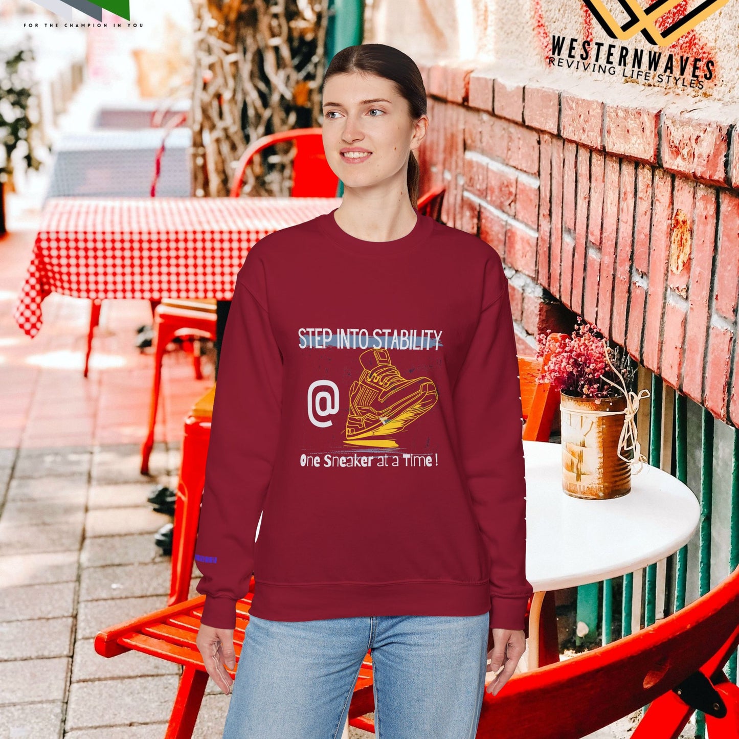 Unisex Heavy Blend™ Crewneck Sweatshirt_ N3+ Series UHBCSS PT2WW033_ Limited Edition Pure Luxury By WesternWaves: