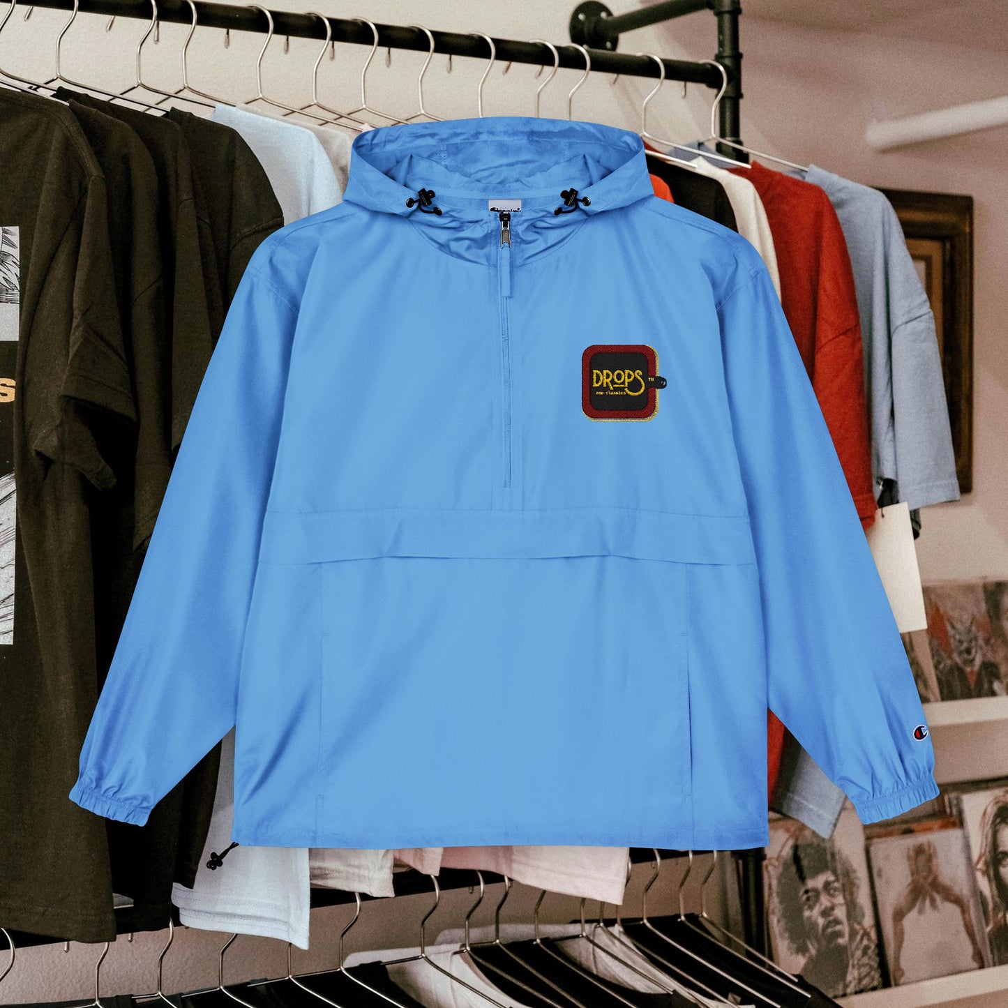 Champion Unisex Packable Anorak Jacket - Bright Orange Outdoor Essential_ N6+ Series CUSPAJKTS PT2WW001_ Limited Edition by WesternWaves: