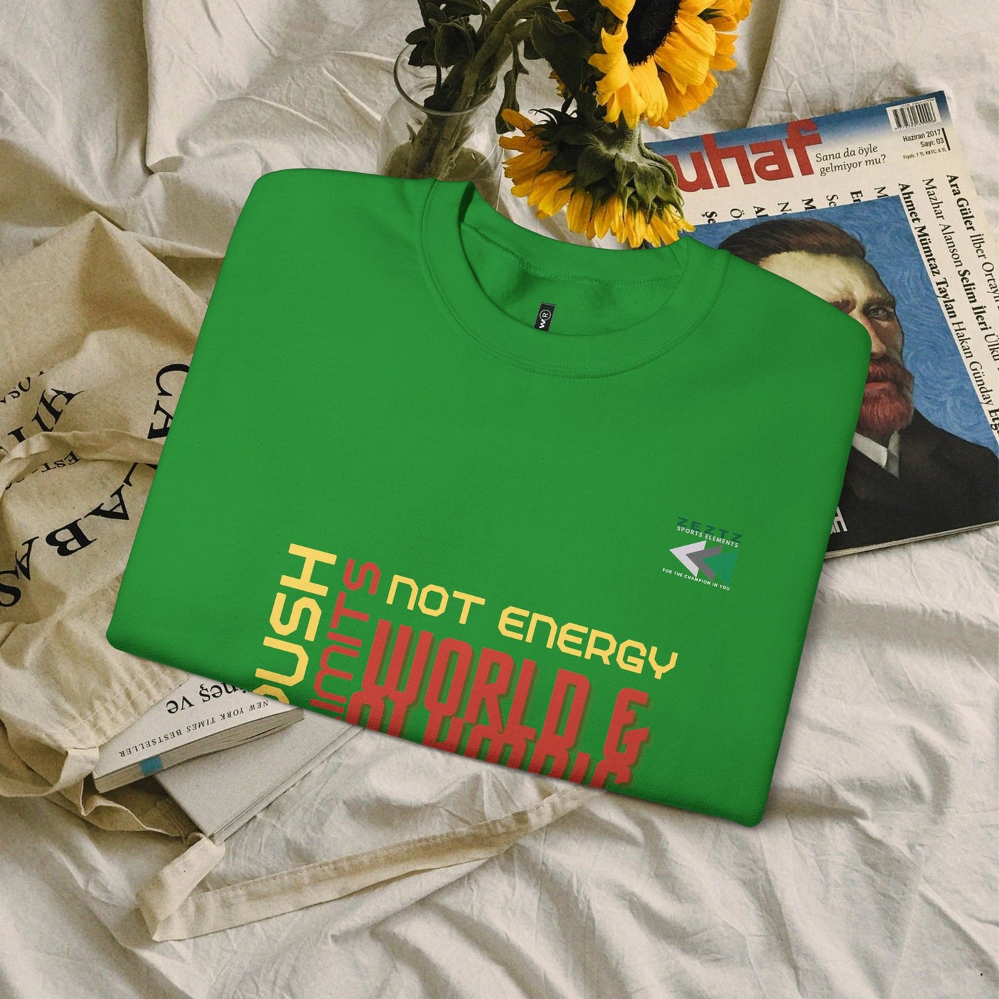 Unisex Heavy Blend™ Crewneck Sweatshirt_ N2 Sports Series UHBCSS PT2WW006_ Limited Edition ‘Zeztz’ Brand Sports Elements by WesternWaves: