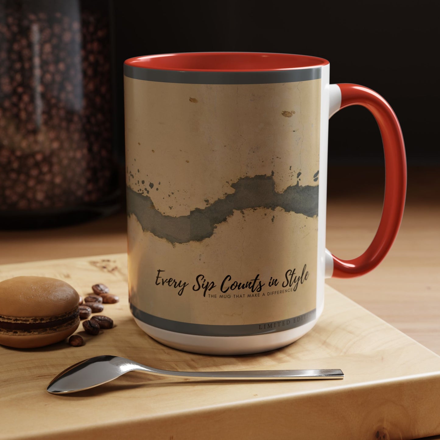 Accent Coffee Mug (11, 15oz) _ N3+ Series ACMUG PT2WW005_ Limited Edition Blend Style & Functionality by WesternWaves: