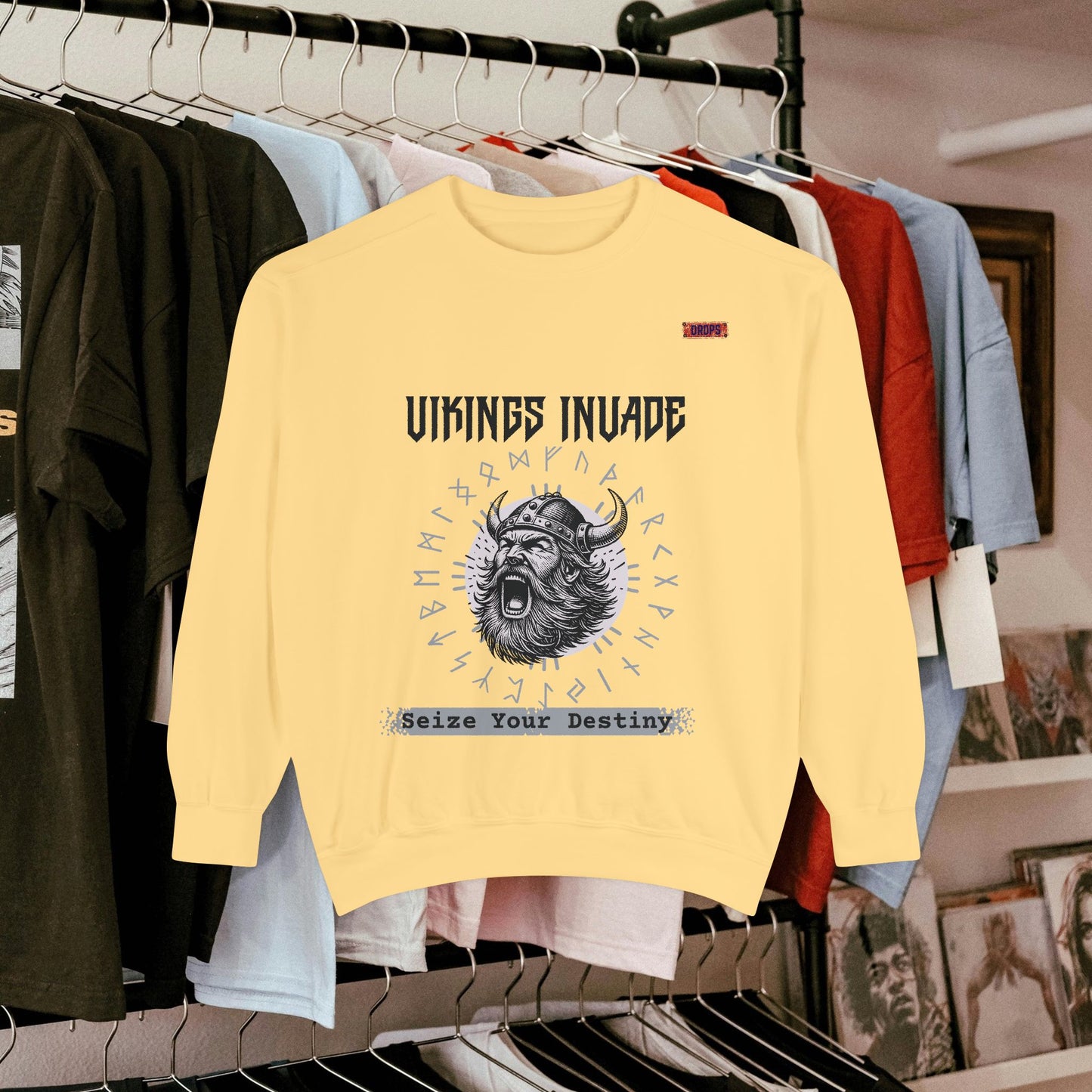Unisex Garment-dyed Sweatshirt_ Series UWD 063_ Limited Edition Cozy Apparel for Adventurers by WesternWaves: