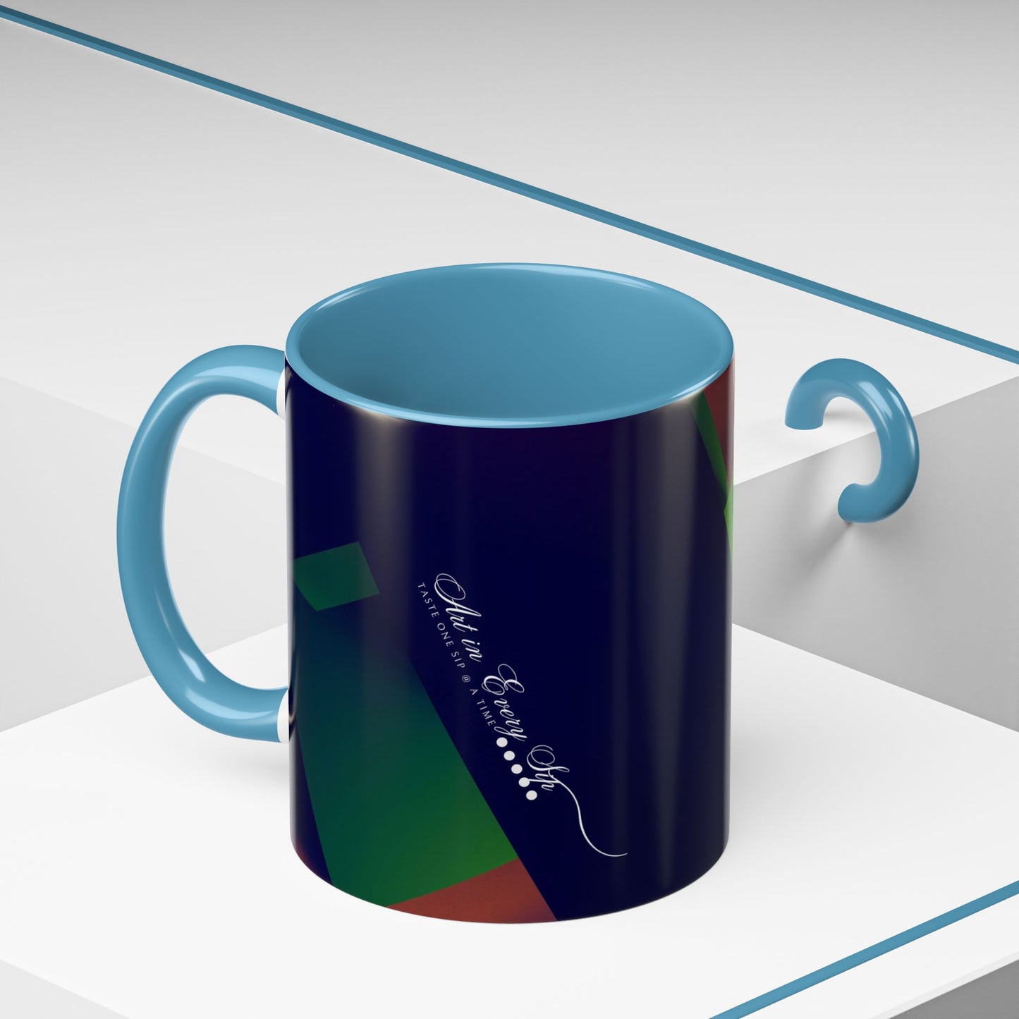 Accent Coffee Mug 11, 15oz_ N3+ Series ACM11OZ PT2WW018_ Limited Edition Perfect Blend of Style by WesternWaves: