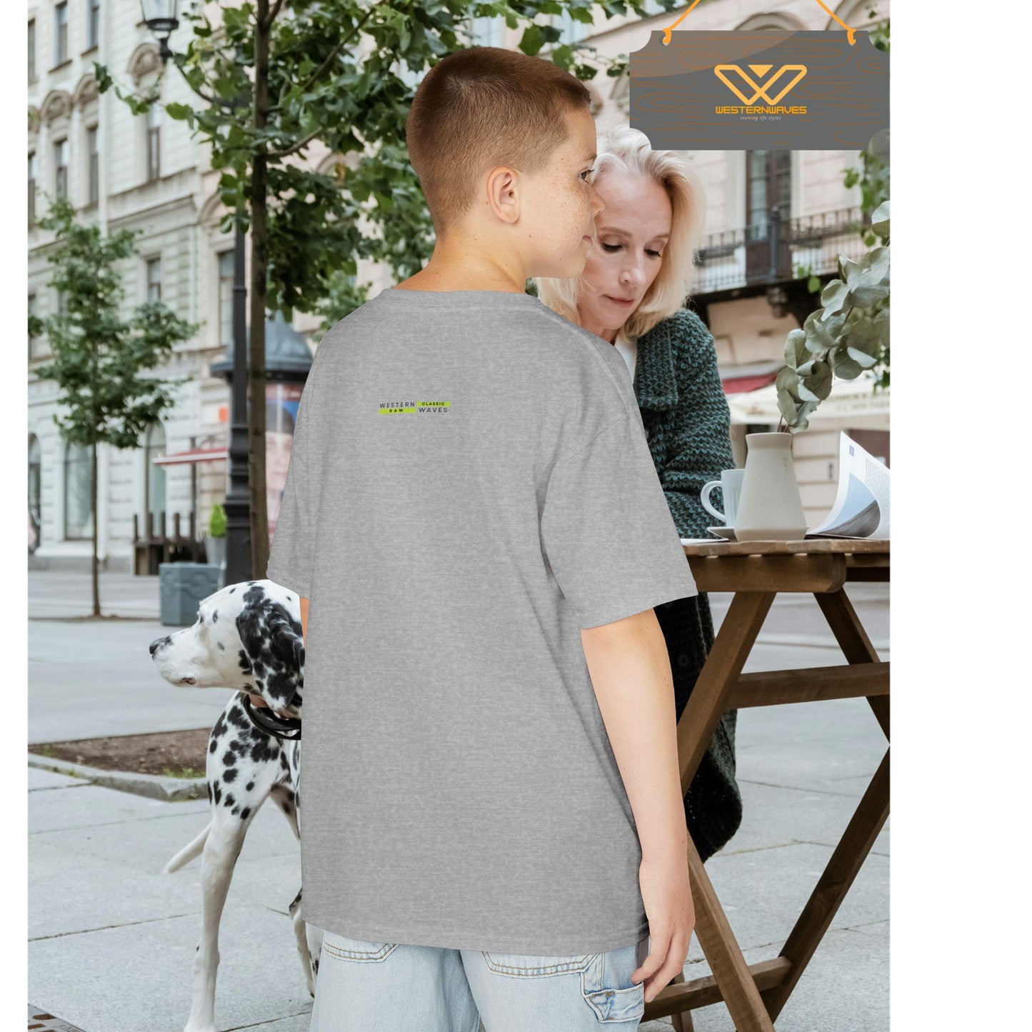 Kids Heavy Cotton™ Tee_ N3+ Series KHCT PT2WW004_ Limited Edition Durable Comfort for Every Adventure by WesternWaves: