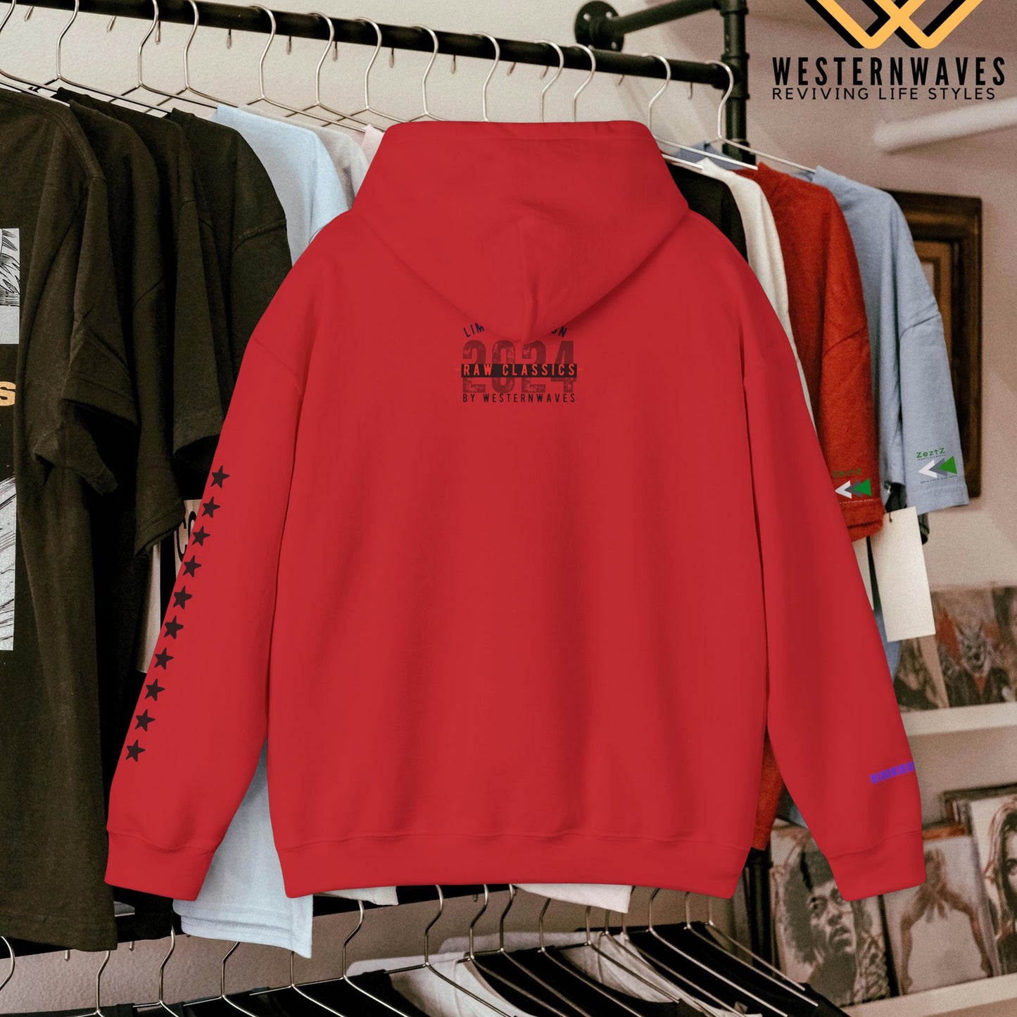 Unisex Heavy Blend™ Hooded Sweatshirt_ N3+ Series USHBHSS PT2WW006_ Limited Edition Pinnacle of Comfort & Style by WesternWaves: