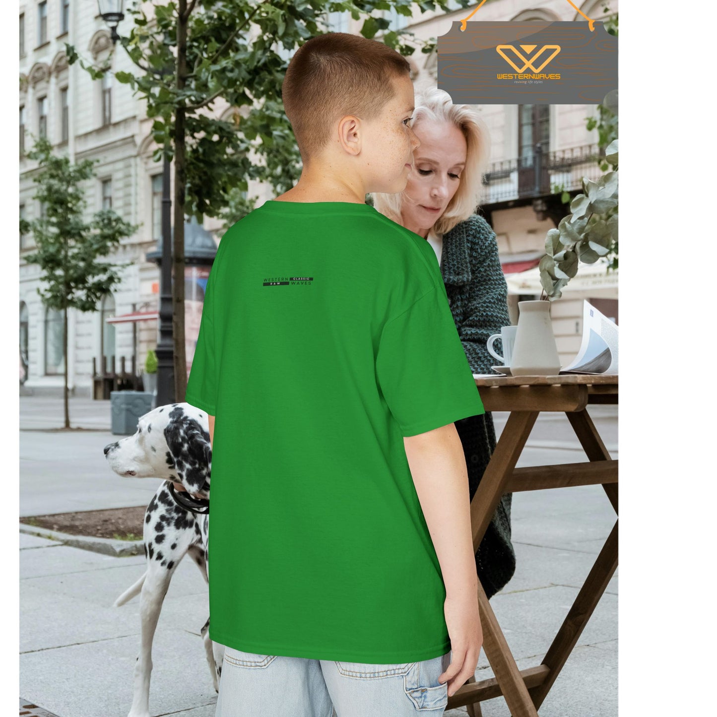 Kids Heavy Cotton™ Tee_ N3+ Series KHCT PT2WW001_ Limited Edition Durable Comfort for Every Adventure by WesternWaves: