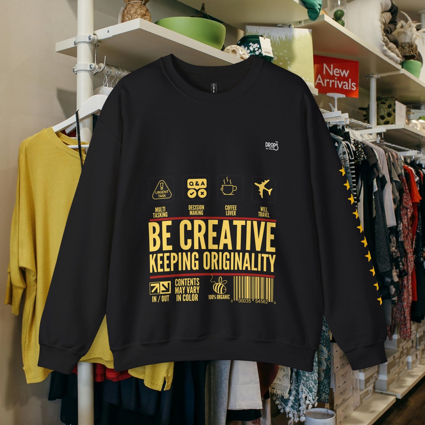 Unisex Heavy Blend™ Crewneck Sweatshirt_ N2 Sports Series UHBCSS PT2WW004_ Limited Edition 'DROPS' Brand Sweatshirt by WesternWaves: