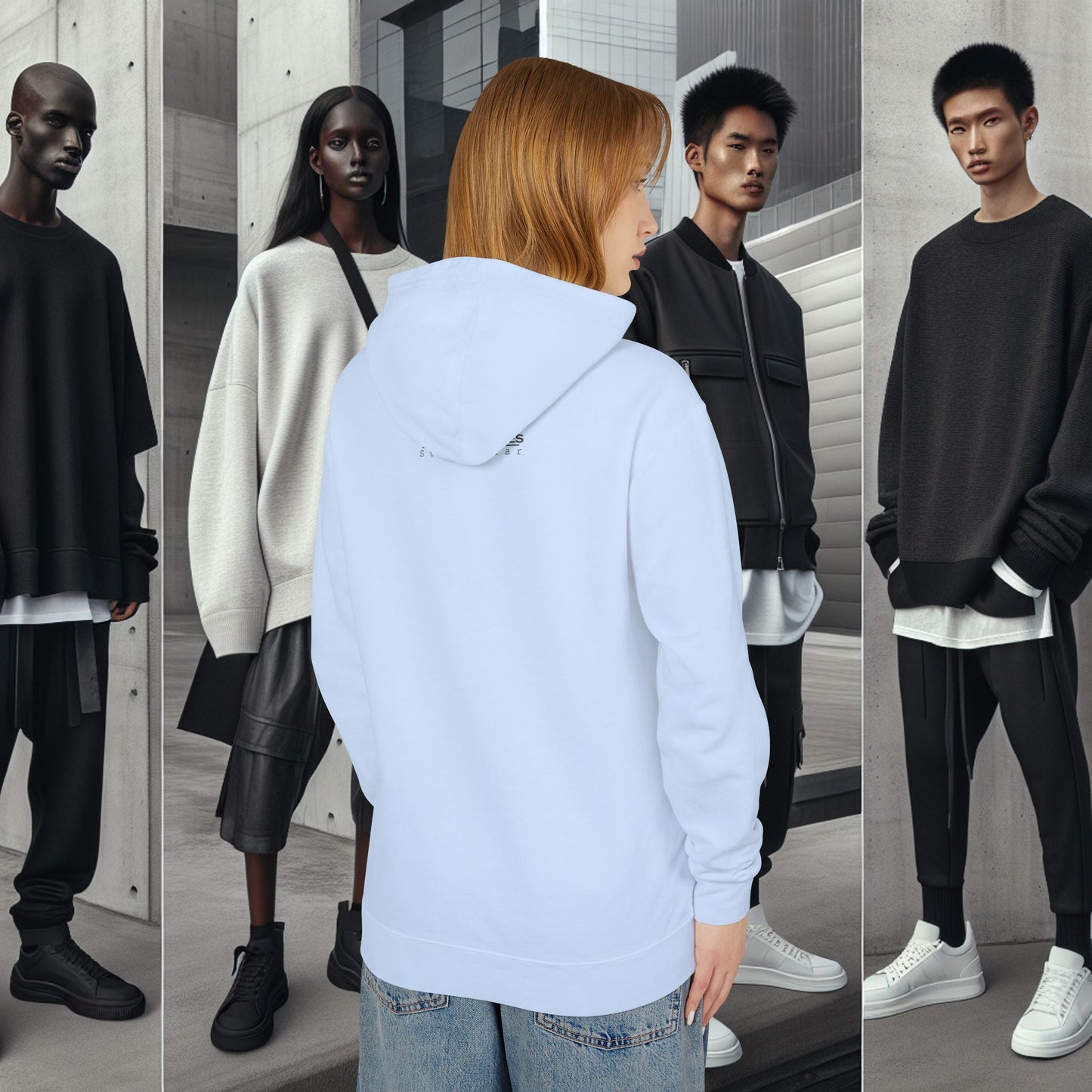Unisex Lightweight Hooded Sweatshirt_ Series UWD 0052_ Limited Edition Streetwear Classic by WesternWaves: