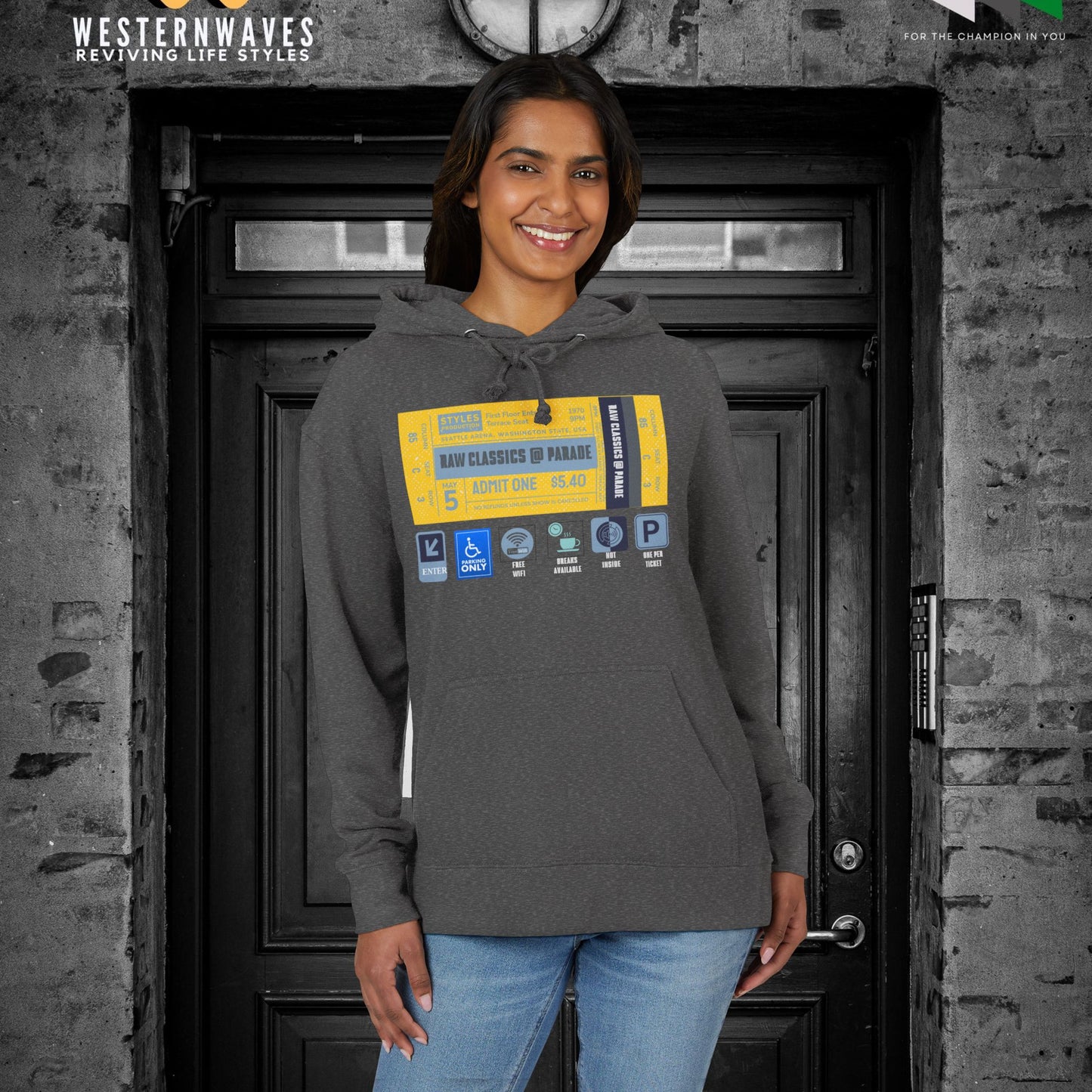 Unisex French Terry Hoodie_ 24 June 2025_ Limited Edition Stylish Fashion by WesternWaves: