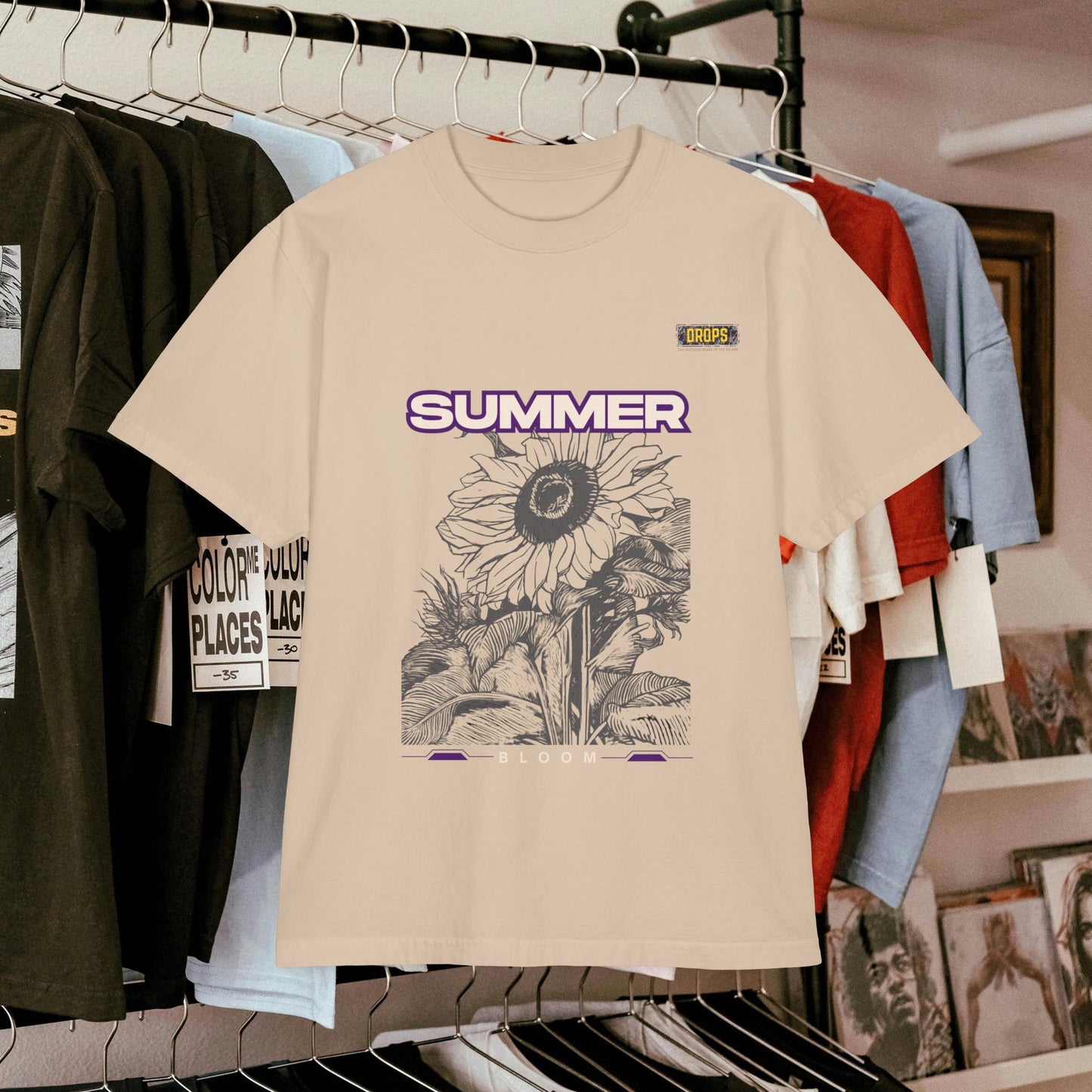 Unisex Garment-Dyed Drop-Shoulder T-Shirt_ 06 jULY 2025_ Limited Edition Tee for Outdoor Fun by WesternPulse: