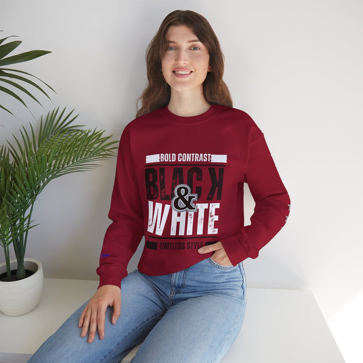 Unisex Heavy Blend™ Crewneck Sweatshirt_ N+ Series UHBCSS PT2WW028_ Limited Edition by WesternWaves: