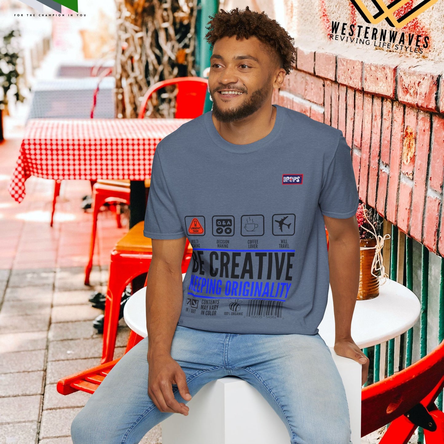 Unisex Softstyle T-Shirt_ N2+ Series USSTS FT2WW007_ Redefine Relaxation Limited Edition by WesternWaves: