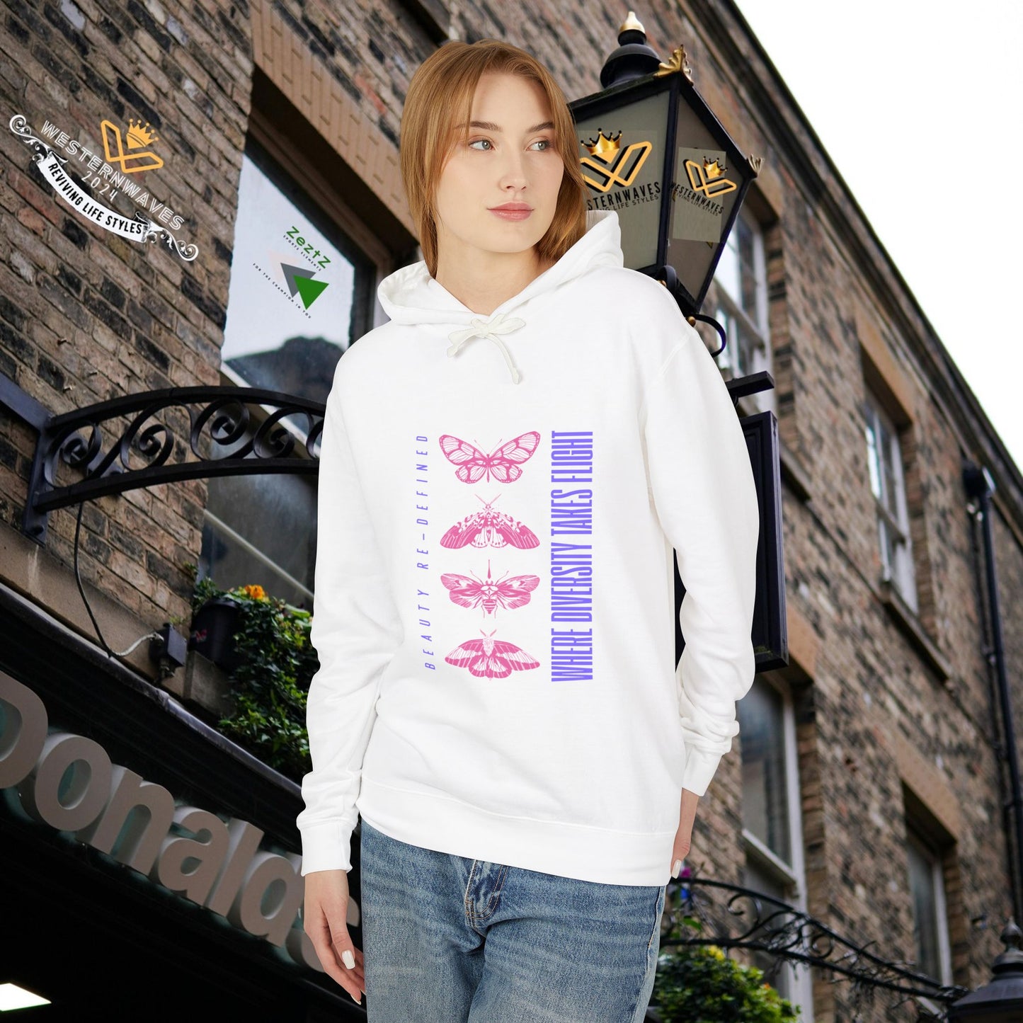 Unisex Lightweight Hooded Sweatshirt – N3+ Series USLWHSS PT2WW012_ Limited Edition Crafted Comfort by WesternWaves: