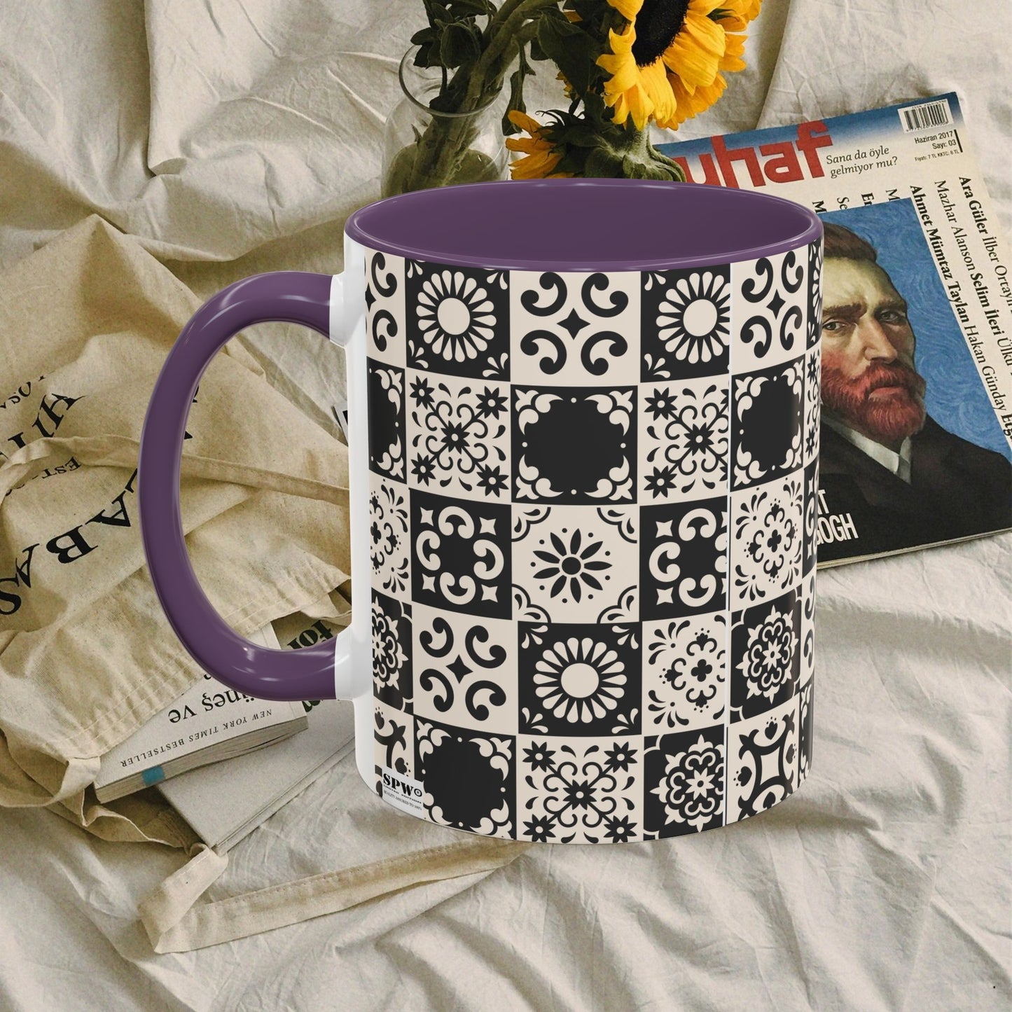 Accent Coffee Mug (11, 15oz)_ N+ Series ACMUG PT2WW004_ Limited Edition Mug by WesternWaves