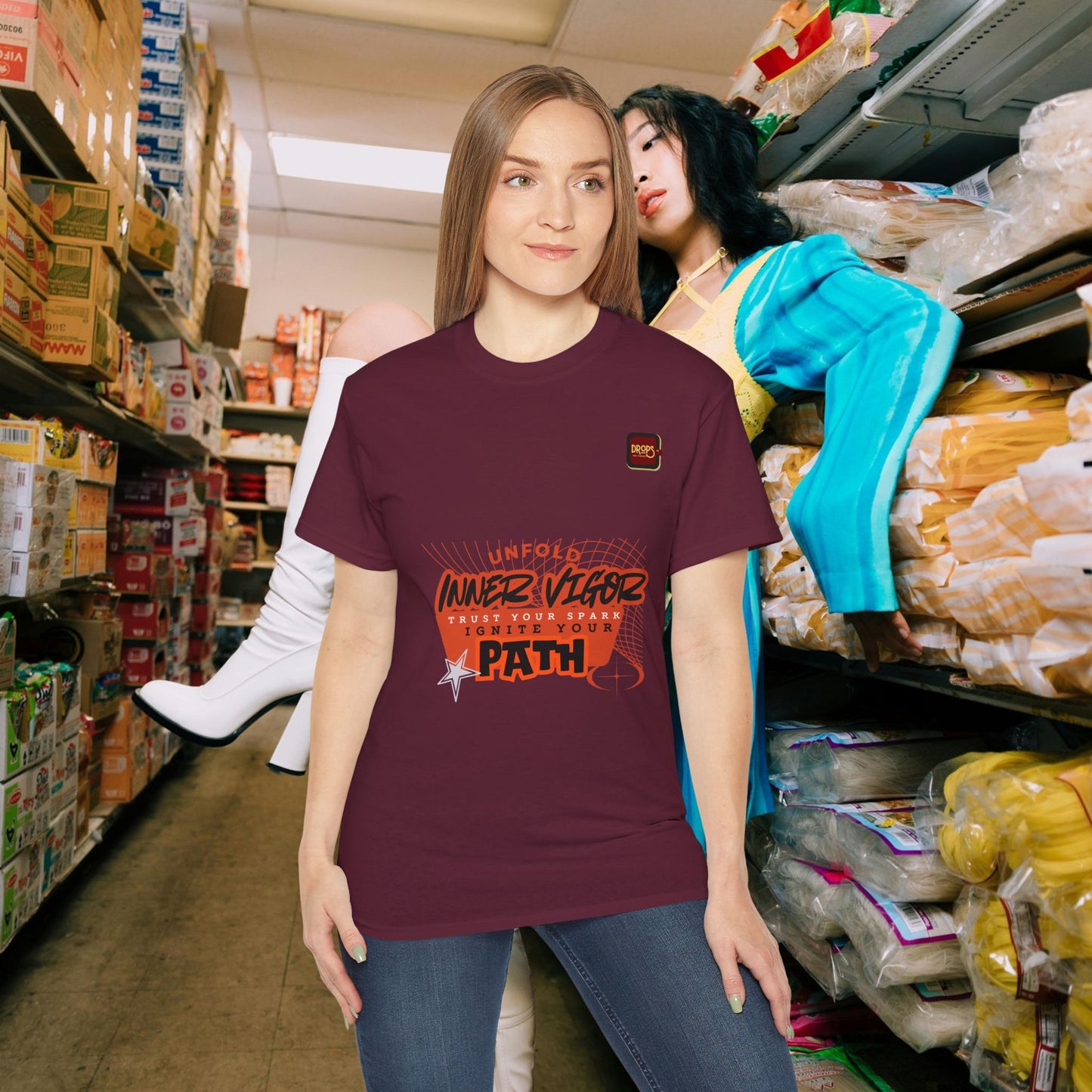 Inspirational Unisex Ultra Cotton Tee_ N6+ Series IPUSUCTEE PT2WW001_ Limited Edition by WesternWaves:
