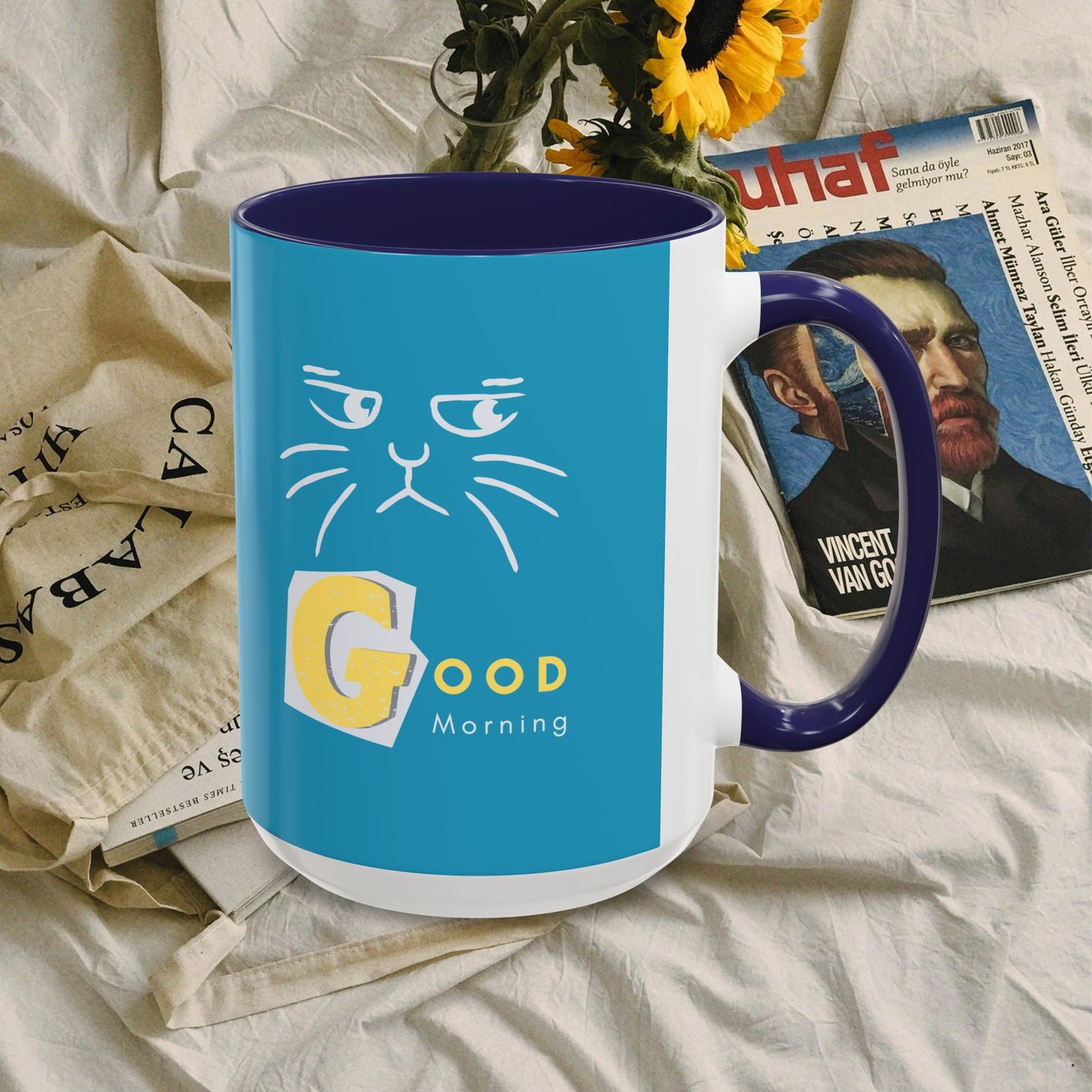 Accent Coffee Mug (11, 15oz)_ N+ Series ACMUG PT2WW006_ Limited Edition Mug by WesternWaves