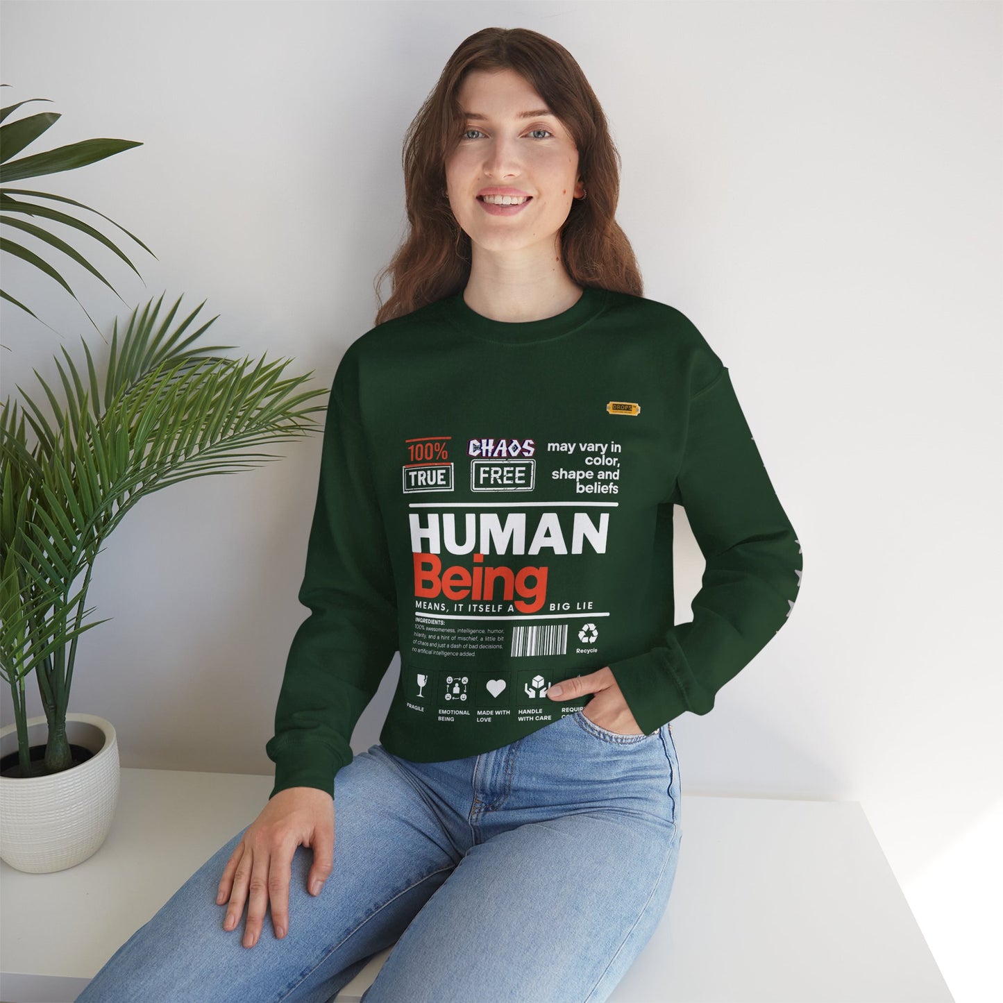 Unisex Heavy Blend™ Crewneck Sweatshirt_ N2 Series UHBCSS PT2WW019_ Limited Edition Pure Luxury By WesternWaves: