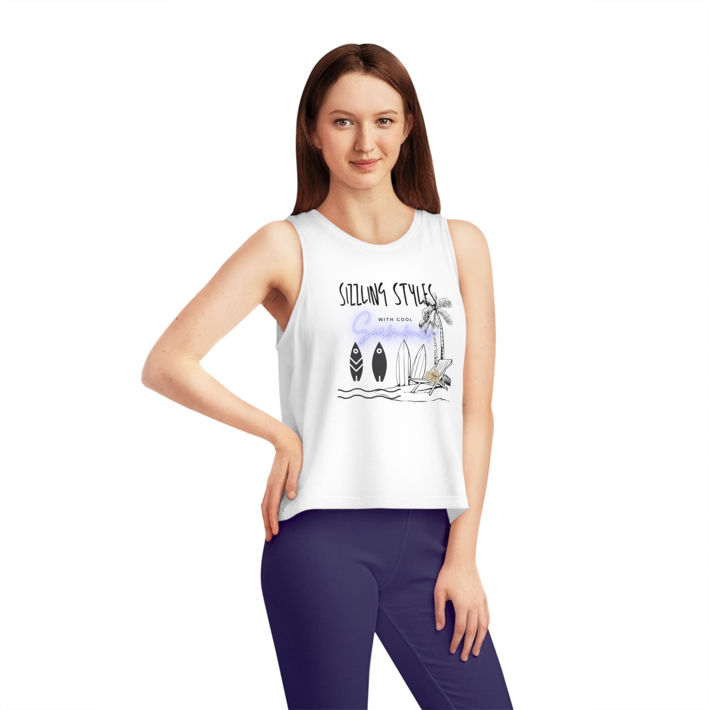 Women's Dancer Cropped Tank Top_ N2+ Series WDCTT PT2WW003_ Limited Edition Graceful Movements by WesternPulse: