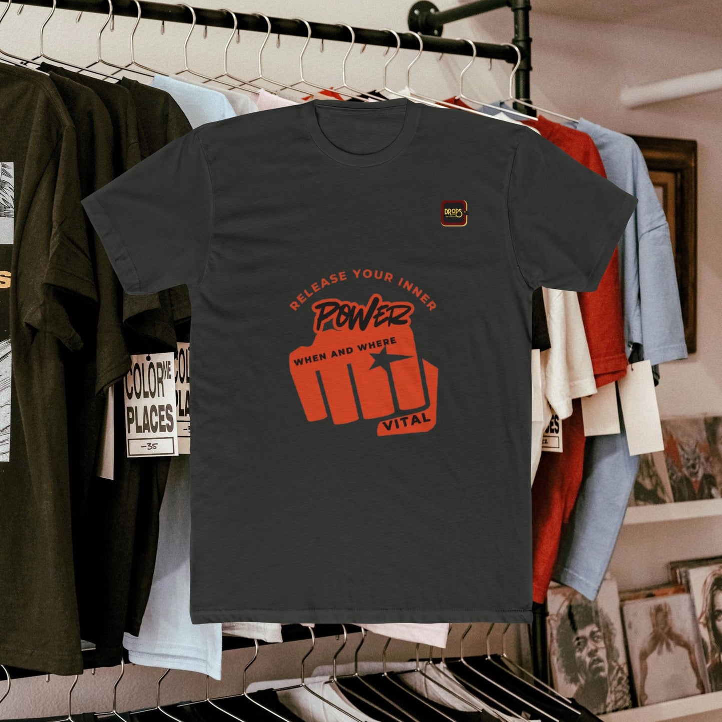 Unisex Cotton Crew Tee_ N3+ Series USCCTEE PT2WW004_ Limited Edition Workout & Everyday Routine Pleasure by WestenWaves: