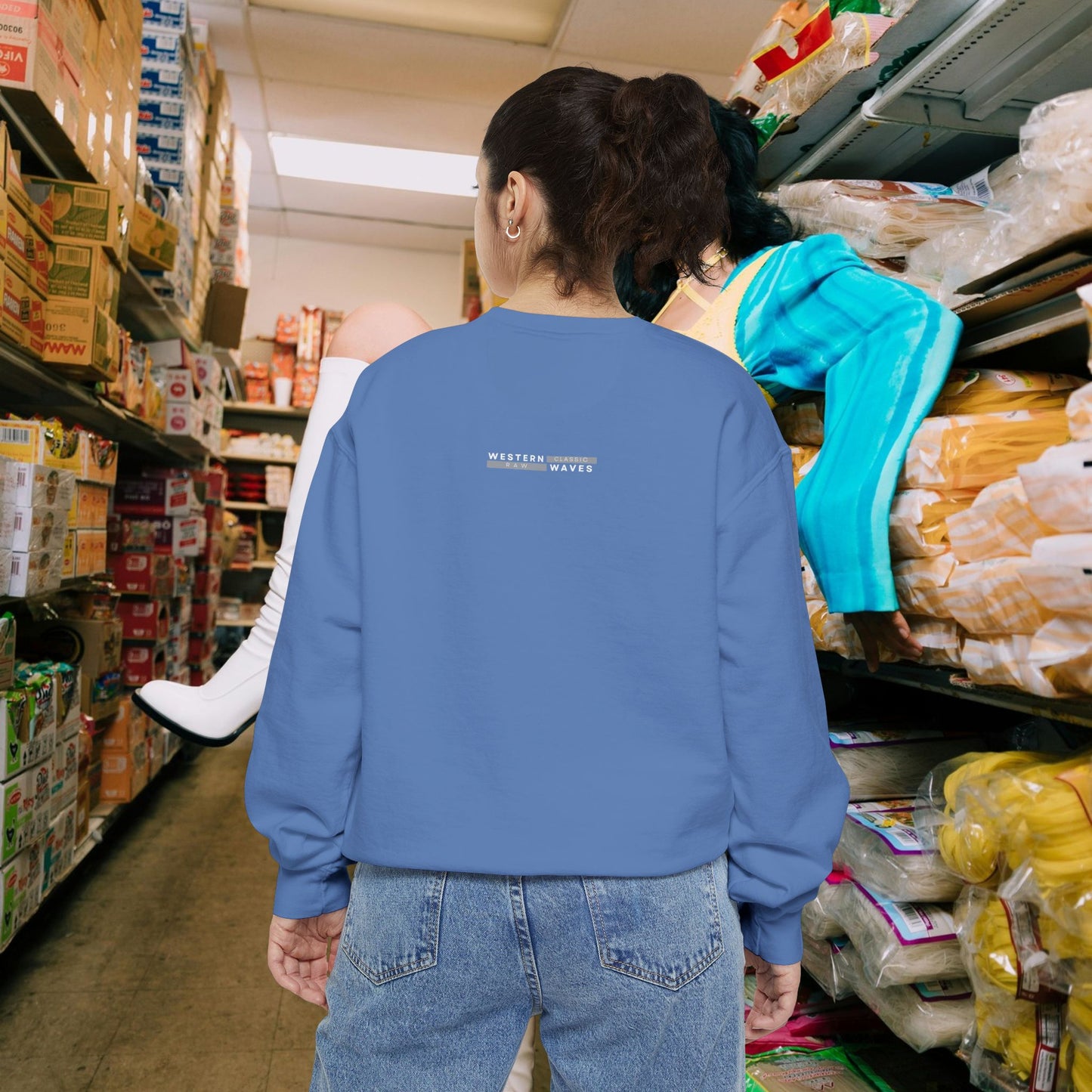 Unisex Garment-dyed Sweatshirt_ Series UWD 063_ Limited Edition Cozy Apparel for Adventurers by WesternWaves:
